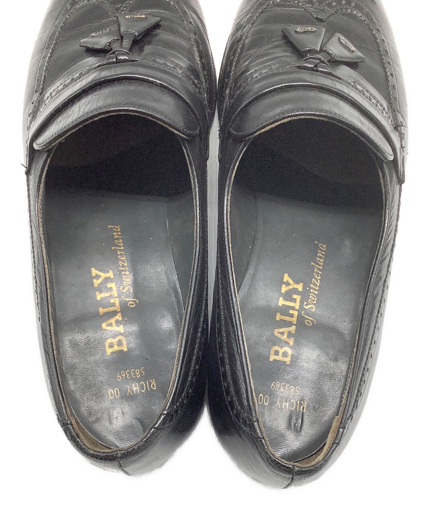 中古・古着通販】BALLY (バリー) タッセルローファー ブラック サイズ