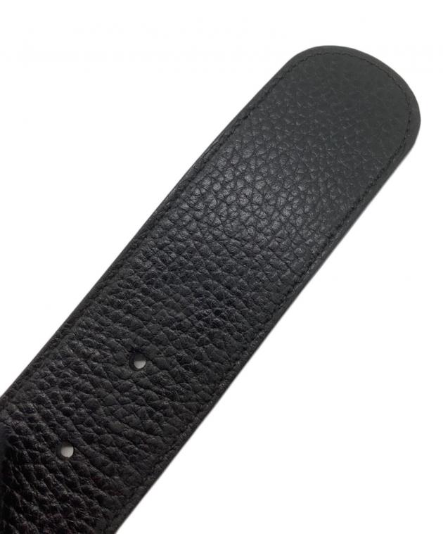 中古・古着通販】GUCCI (グッチ) レザーベルト ブラック サイズ:95