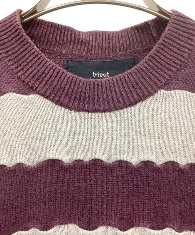 A18464 美品 トリココムデギャルソン 95SS リブクルーネックニット 3052003057168367_01_9288w.jpeg