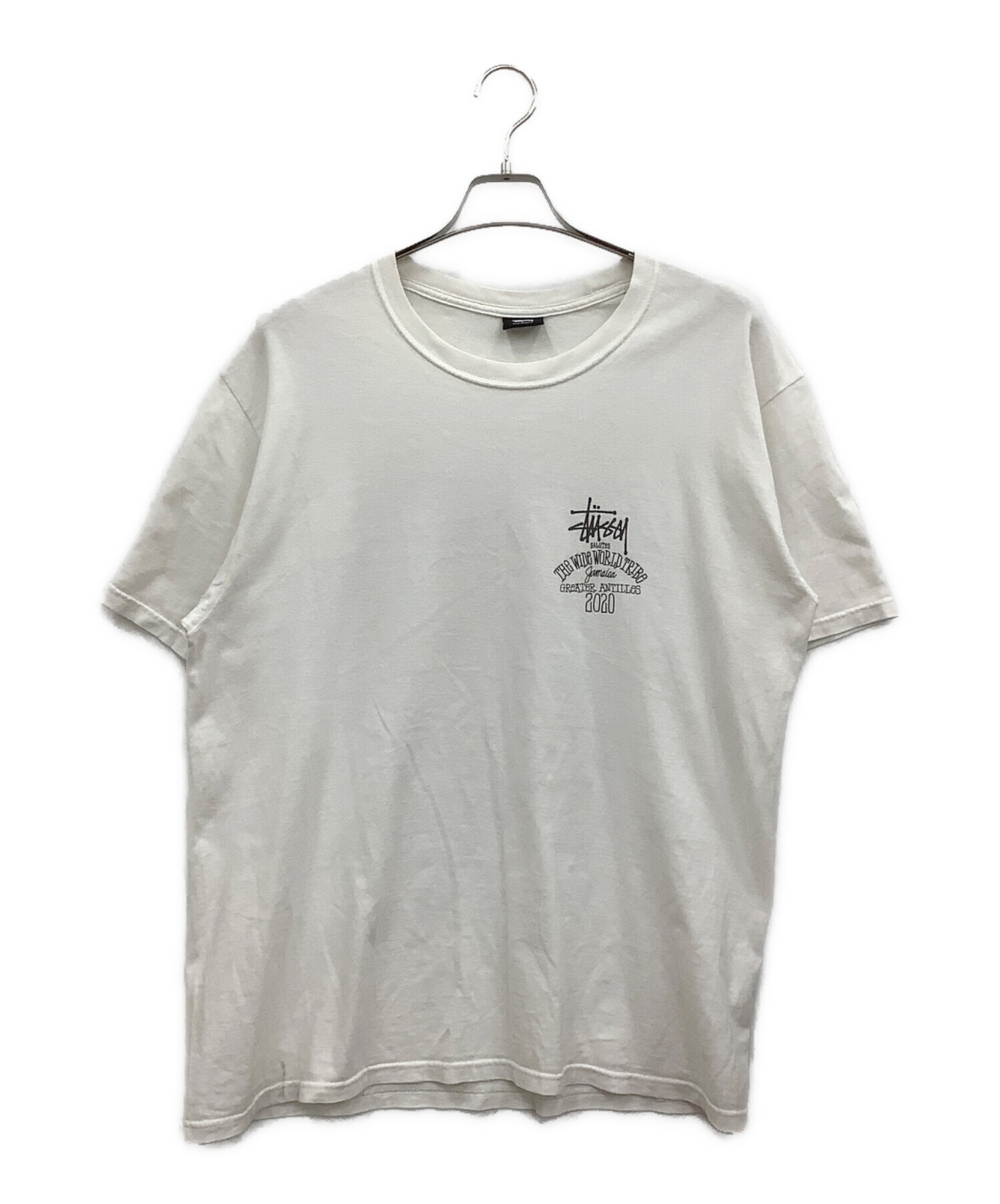 中古・古着通販】stussy (ステューシー) 半袖Tシャツ ホワイト サイズ