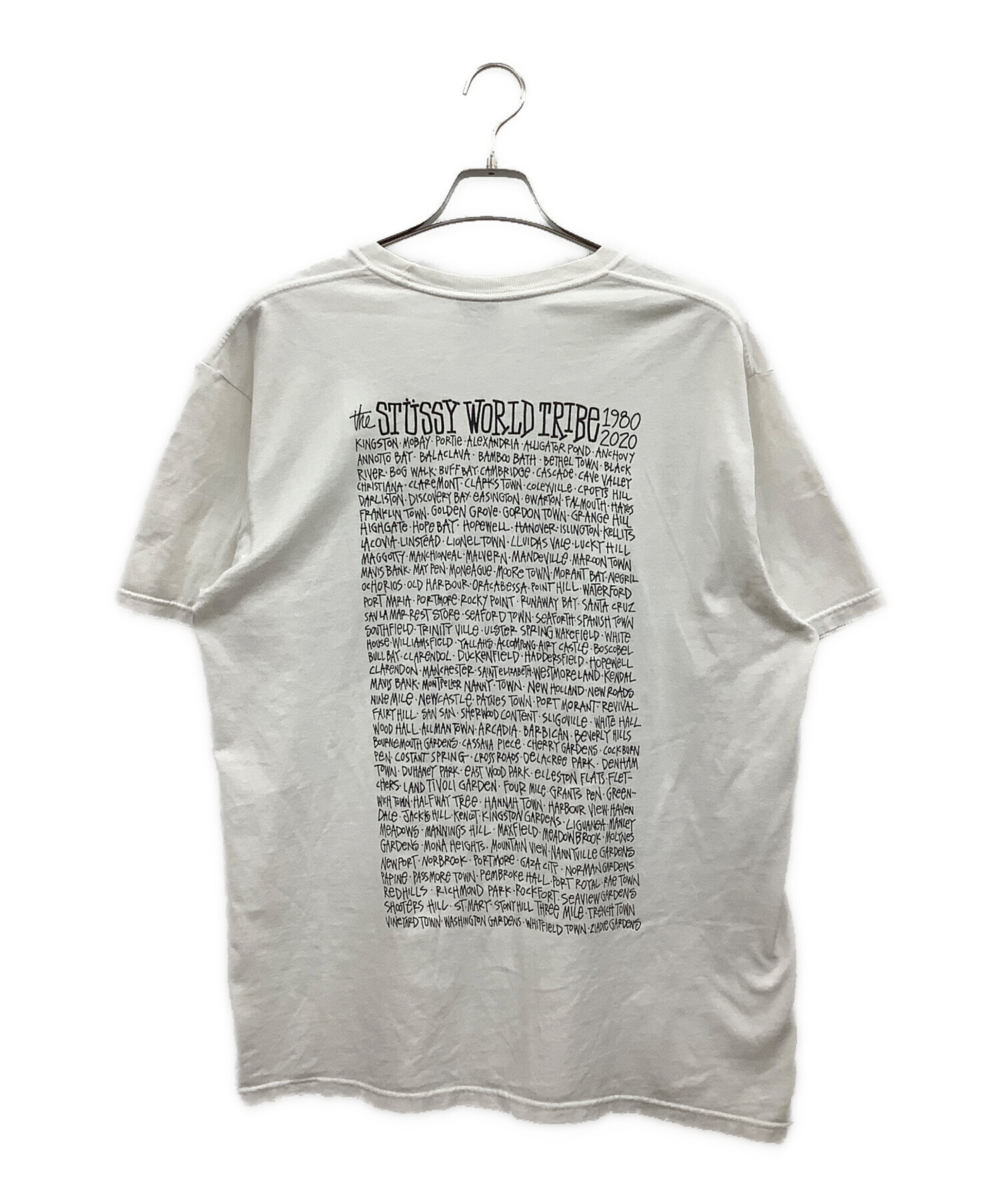 中古・古着通販】stussy (ステューシー) 半袖Tシャツ ホワイト サイズ