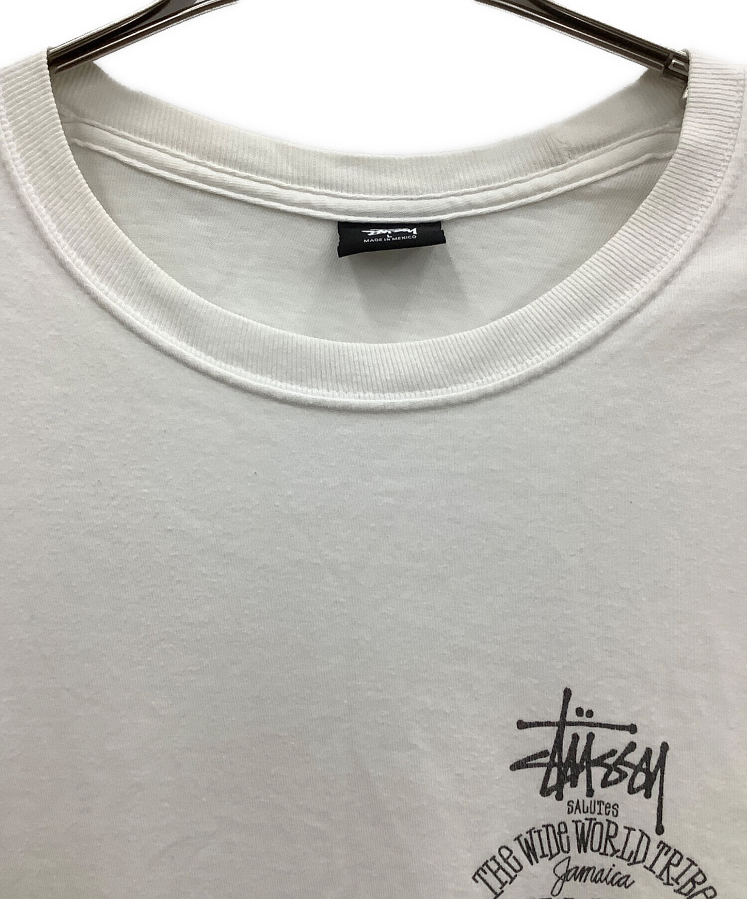 中古・古着通販】stussy (ステューシー) 半袖Tシャツ ホワイト サイズ
