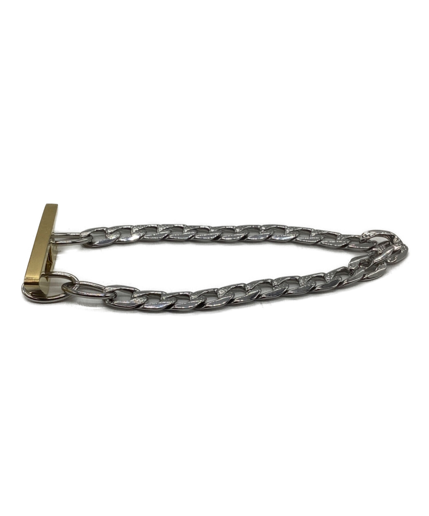 中古・古着通販】DIESEL (ディーゼル) ロゴブレスレット シルバー