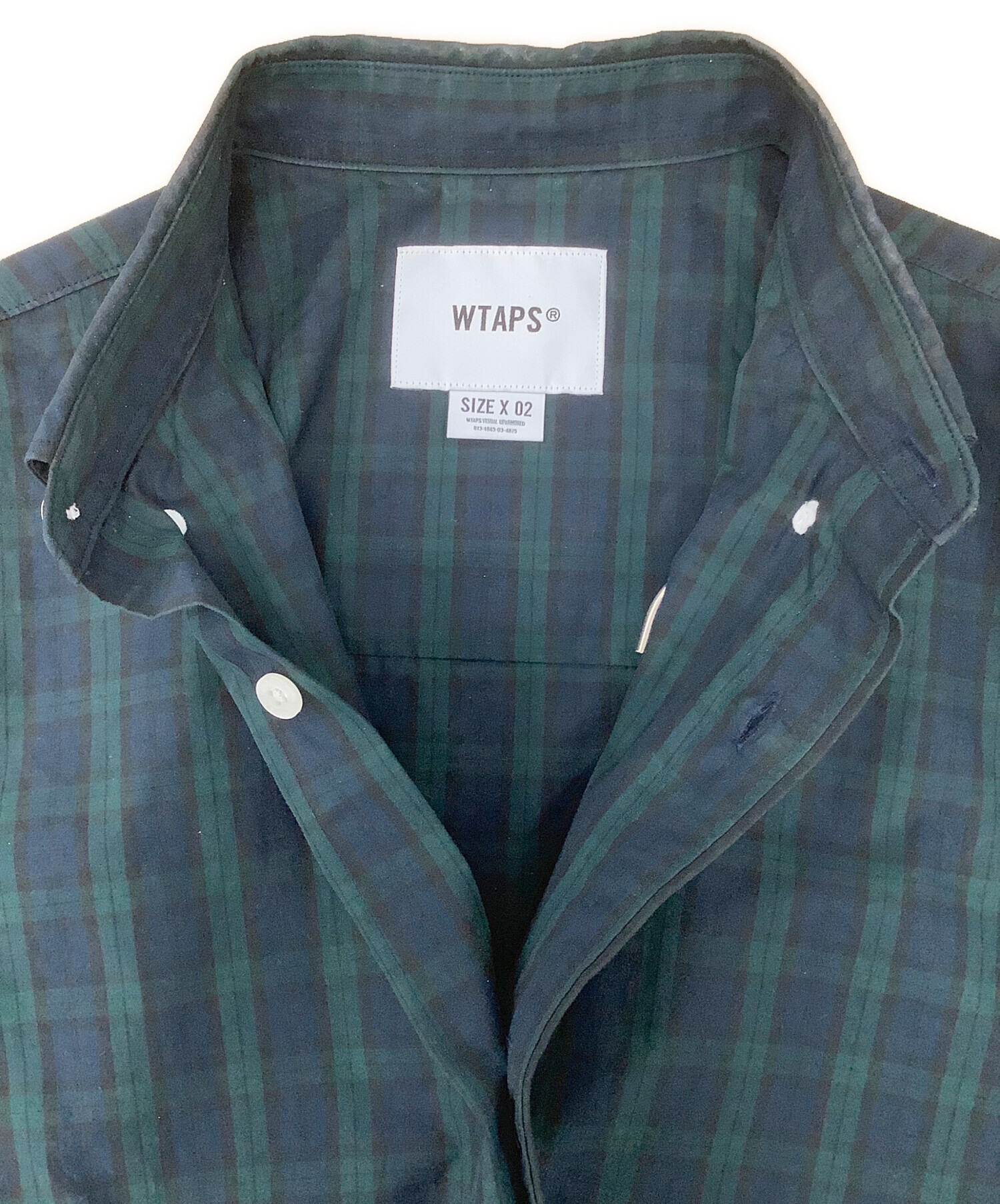 中古・古着通販】WTAPS (ダブルタップス) 半袖シャツ グリーン サイズ