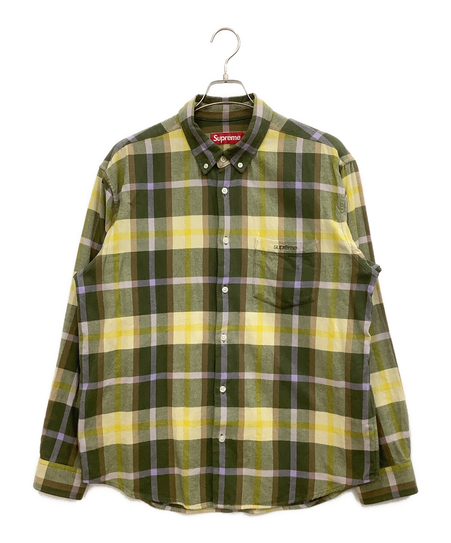中古・古着通販】SUPREME (シュプリーム) plaid Flannel shirt