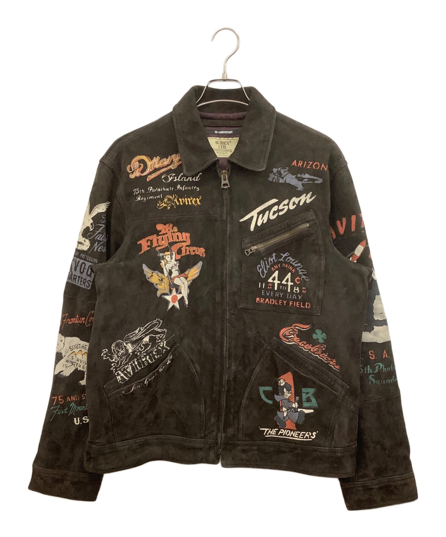 中古・古着通販】AVIREX (アヴィレックス) SHEEP SUEDE TRACK JACKET