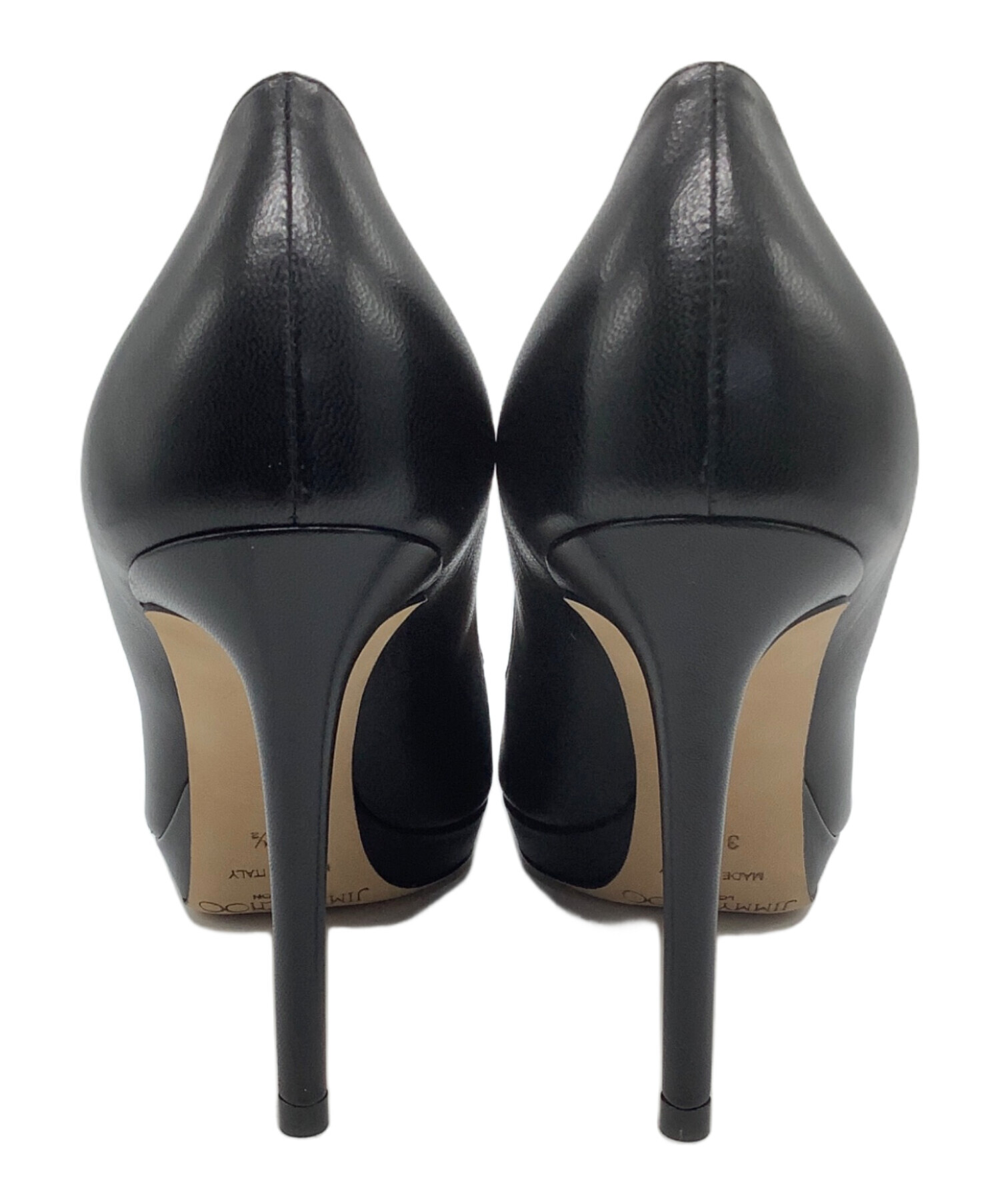 中古・古着通販】JIMMY CHOO (ジミーチュウ) ヒールパンプス ブラック