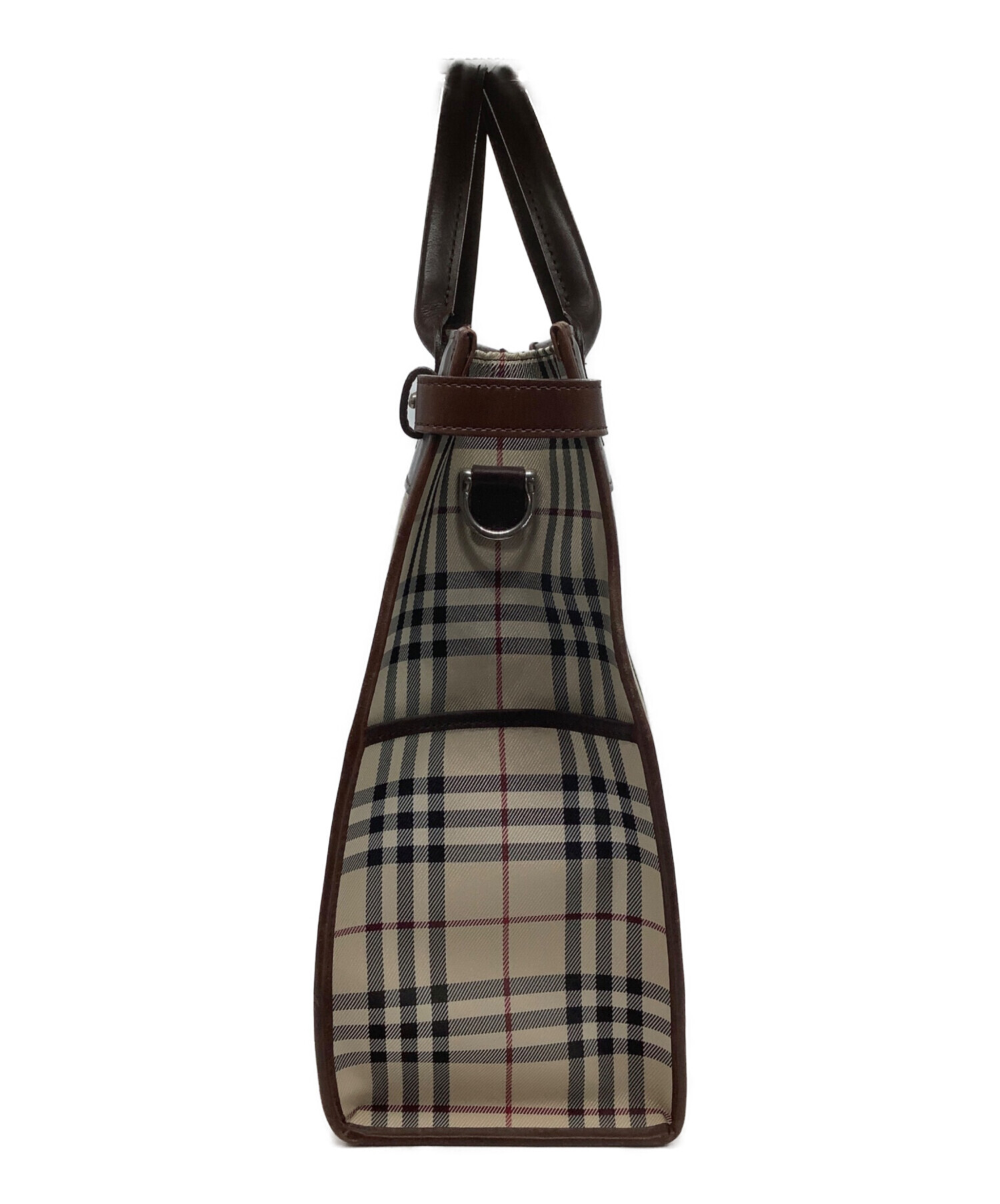 中古・古着通販】BURBERRY (バーバリー) 2WAYハンドバッグ ブラウン 
