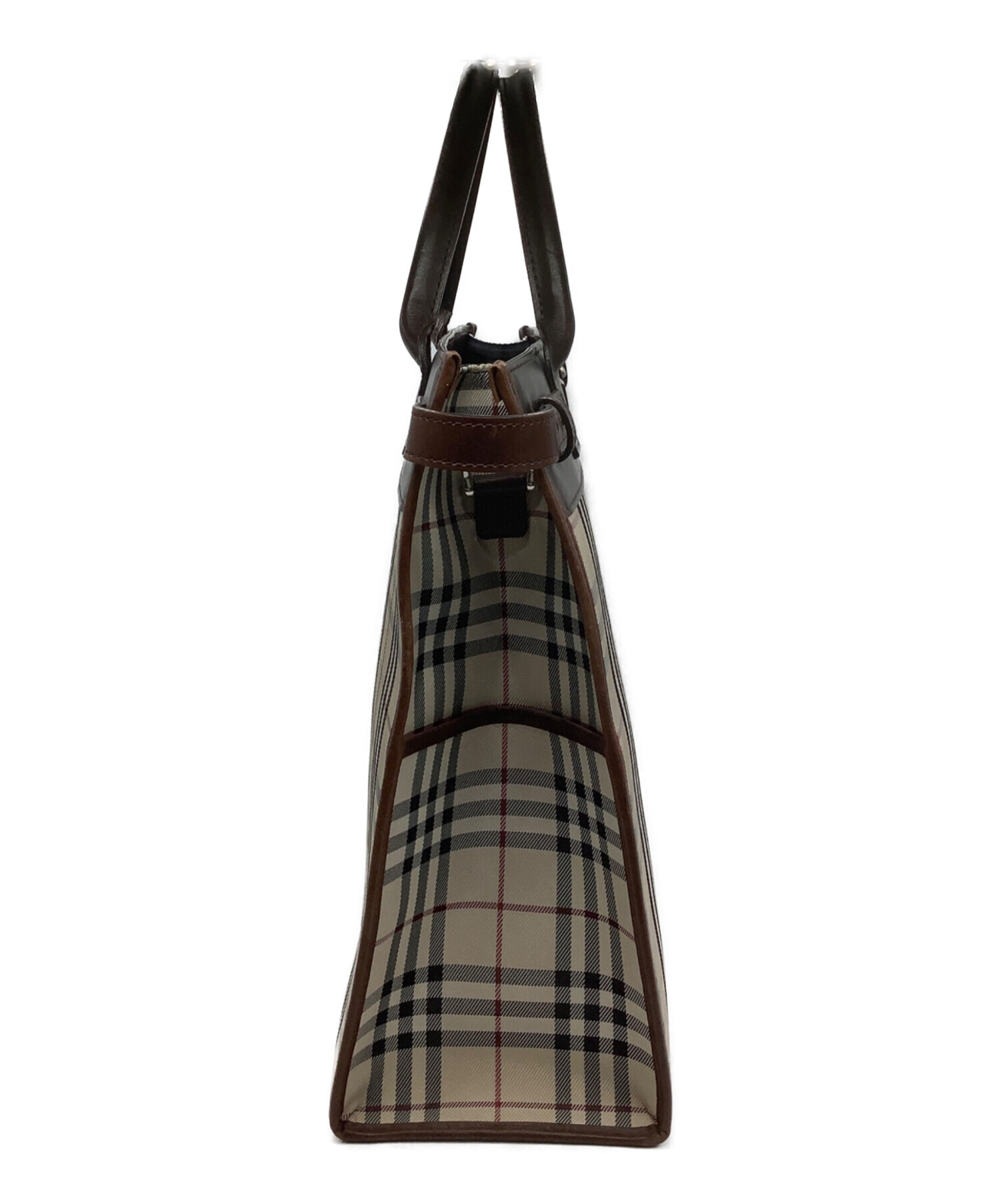 中古・古着通販】BURBERRY (バーバリー) 2WAYハンドバッグ ブラウン 