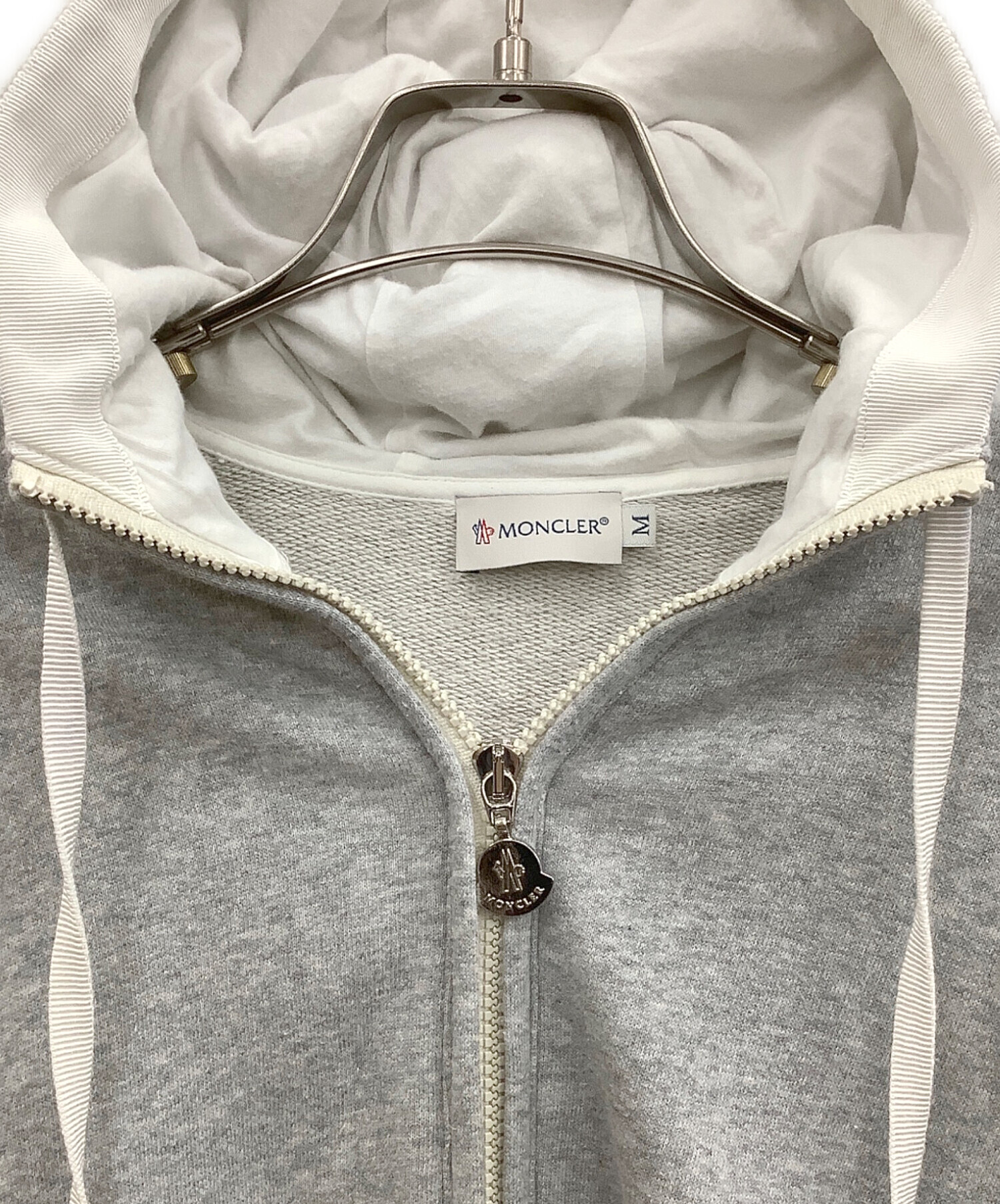 中古・古着通販】MONCLER (モンクレール) ジップパーカー グレー