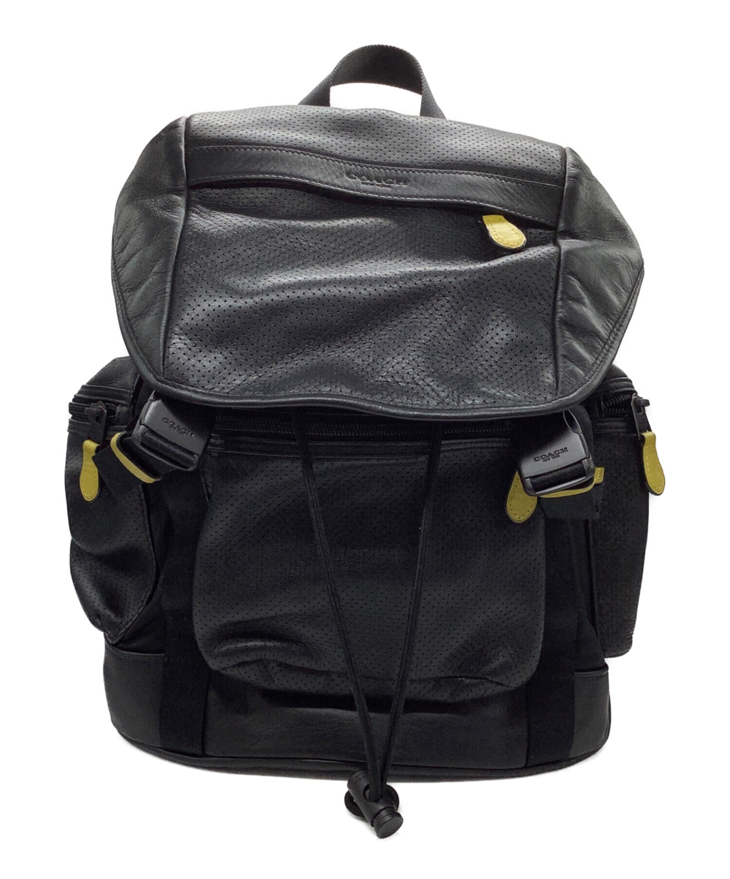 中古・古着通販】COACH (コーチ) リュック ブラック サイズ