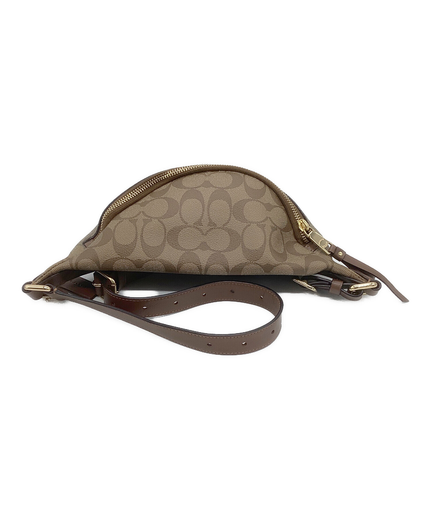 中古・古着通販】COACH (コーチ) ボディーバッグ ベージュ サイズ