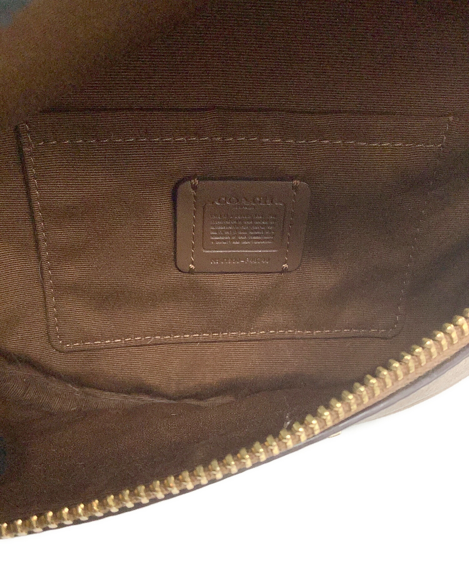 中古・古着通販】COACH (コーチ) ボディーバッグ ベージュ サイズ