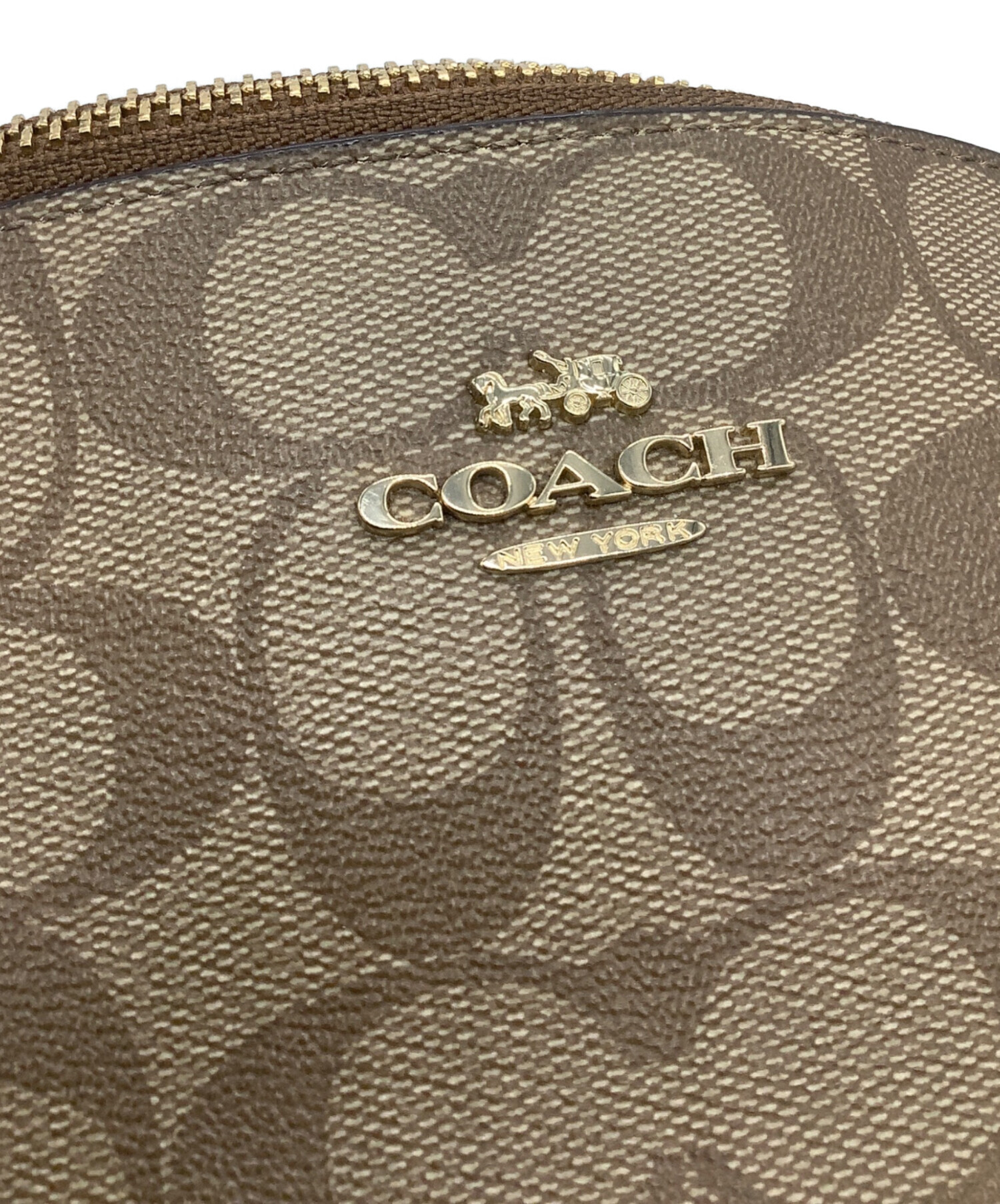 中古・古着通販】COACH (コーチ) ボディーバッグ ベージュ サイズ