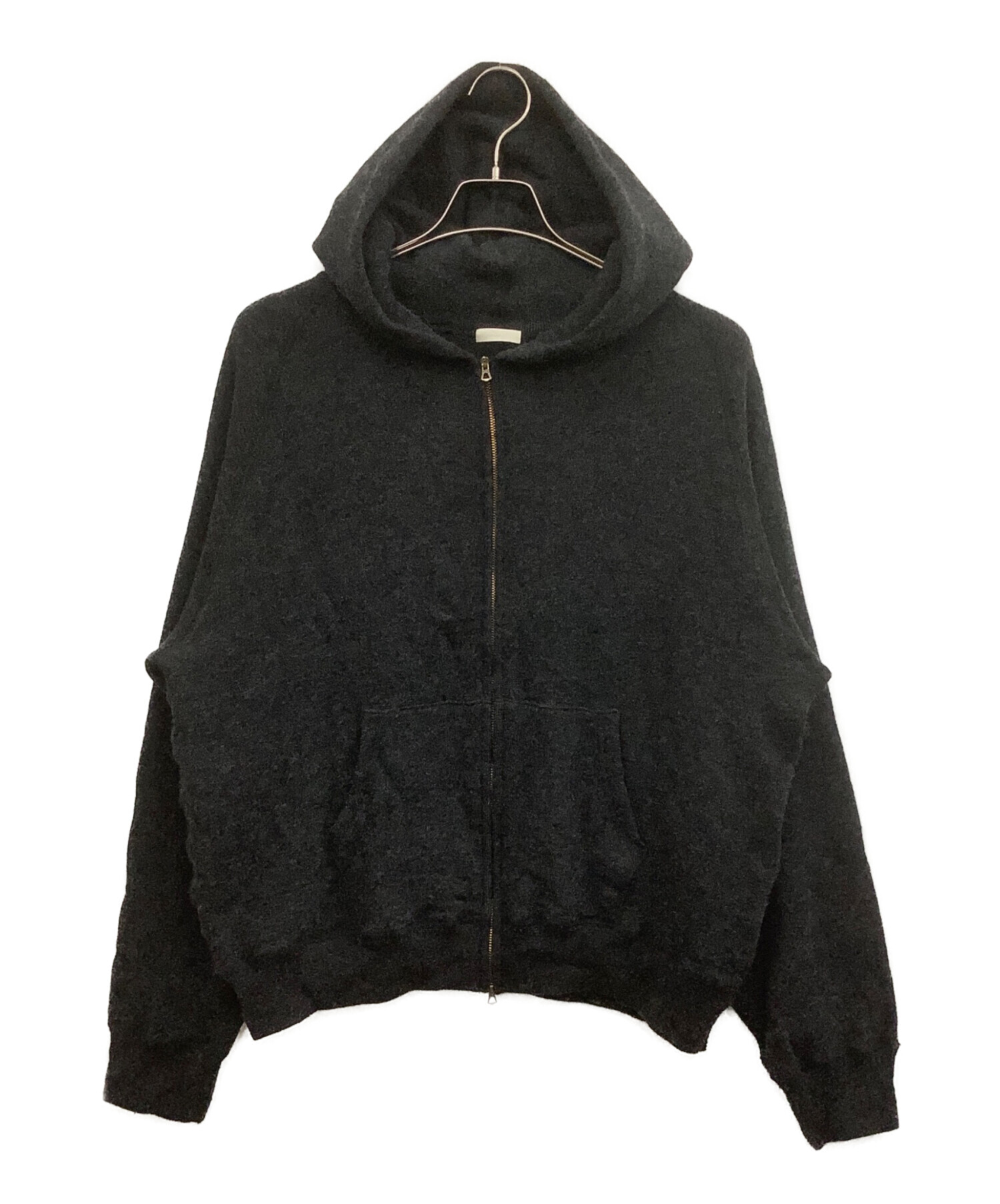 中古・古着通販】LIDnM (リドム) ニットパーカー ブラック サイズ:L 