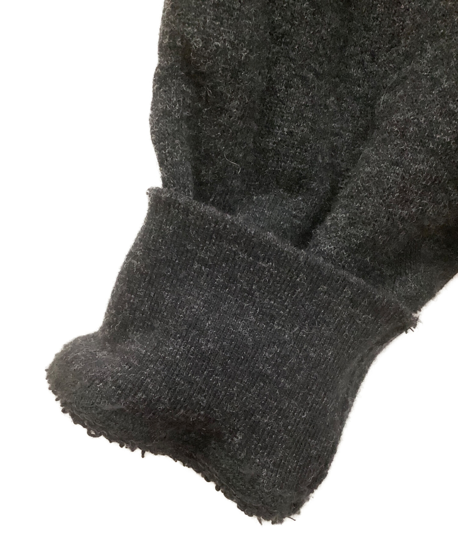 中古・古着通販】LIDnM (リドム) ニットパーカー ブラック サイズ:L 