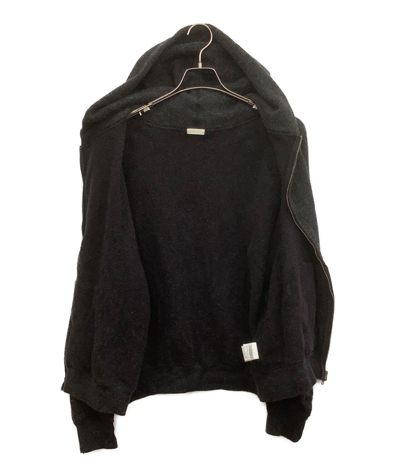 中古・古着通販】LIDnM (リドム) ニットパーカー ブラック サイズ:L 