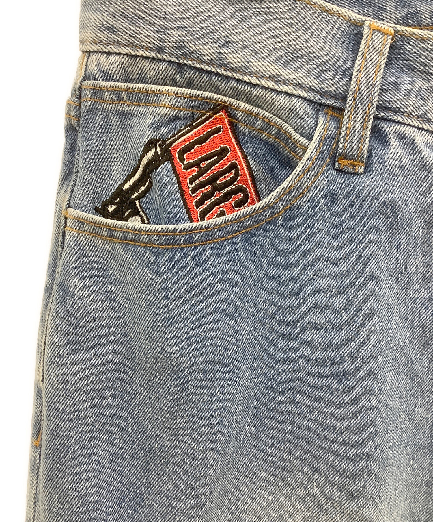 中古・古着通販】X-LARGE (エクストララージ) EMBROIDERED DENIM PANTS