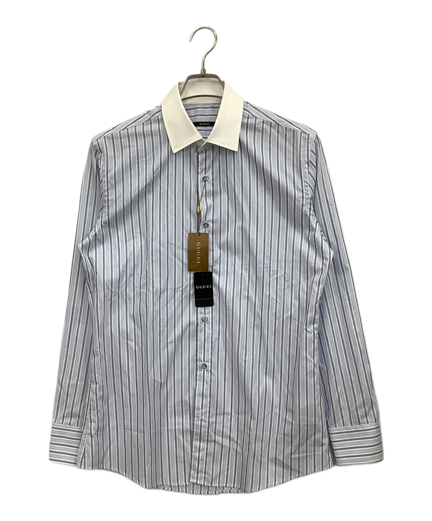 中古・古着通販】GUCCI (グッチ) ビジネスシャツ スカイブルー サイズ