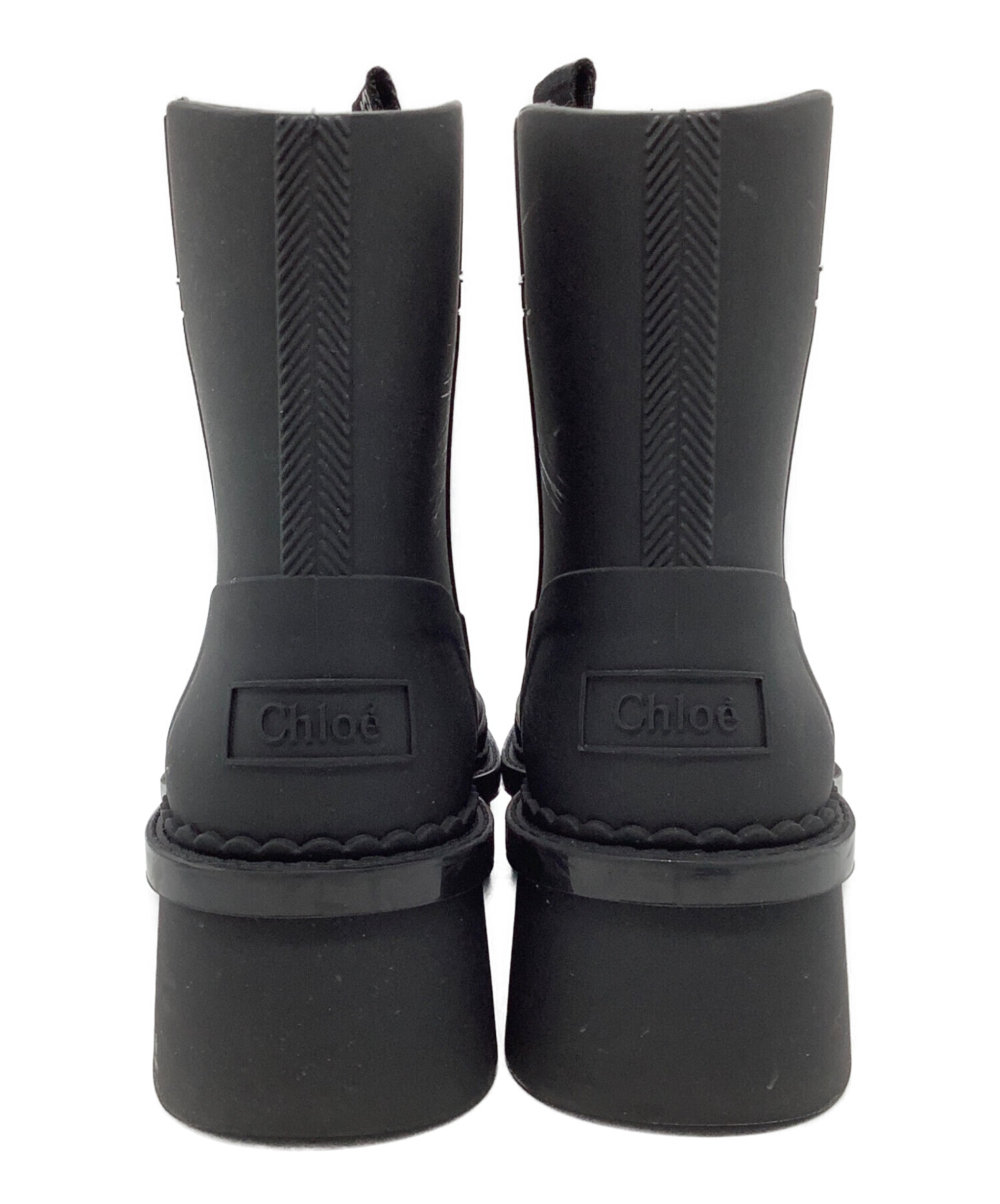 中古・古着通販】Chloe (クロエ) レインブーツ ブラック サイズ:35