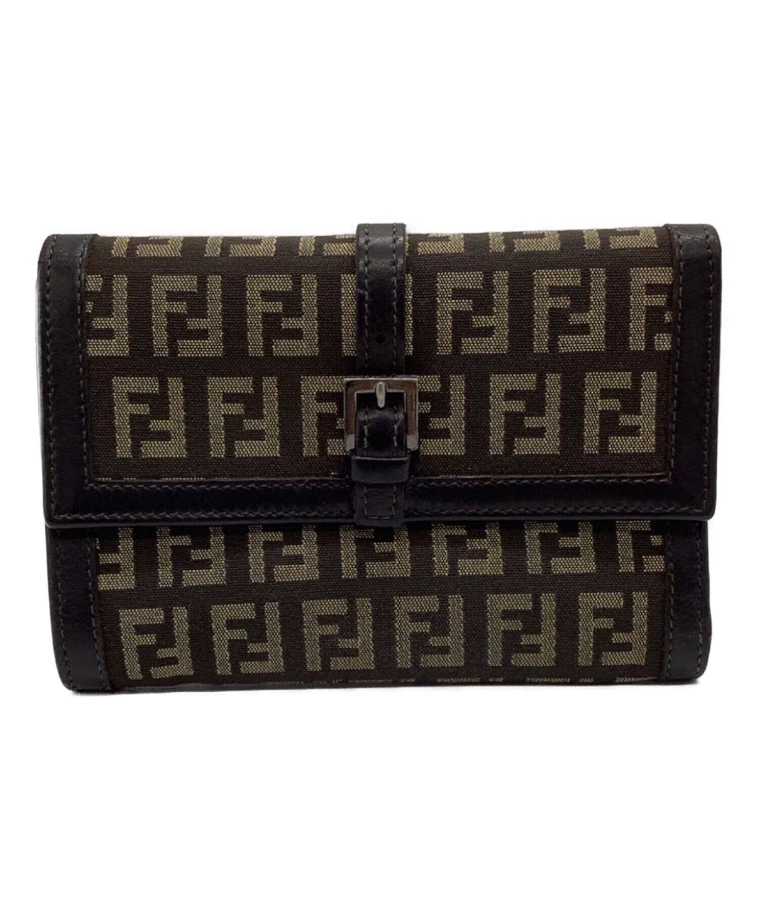 中古・古着通販】FENDI (フェンディ) 3つ折り財布 ブラウン｜ブランド