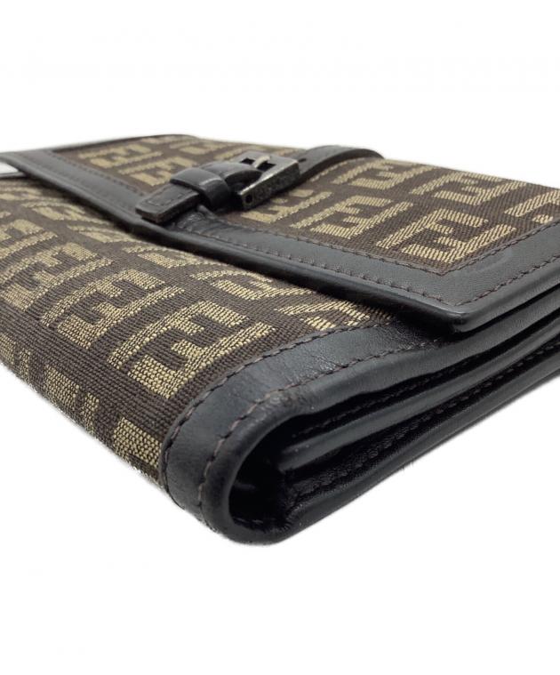 中古・古着通販】FENDI (フェンディ) 3つ折り財布 ブラウン｜ブランド