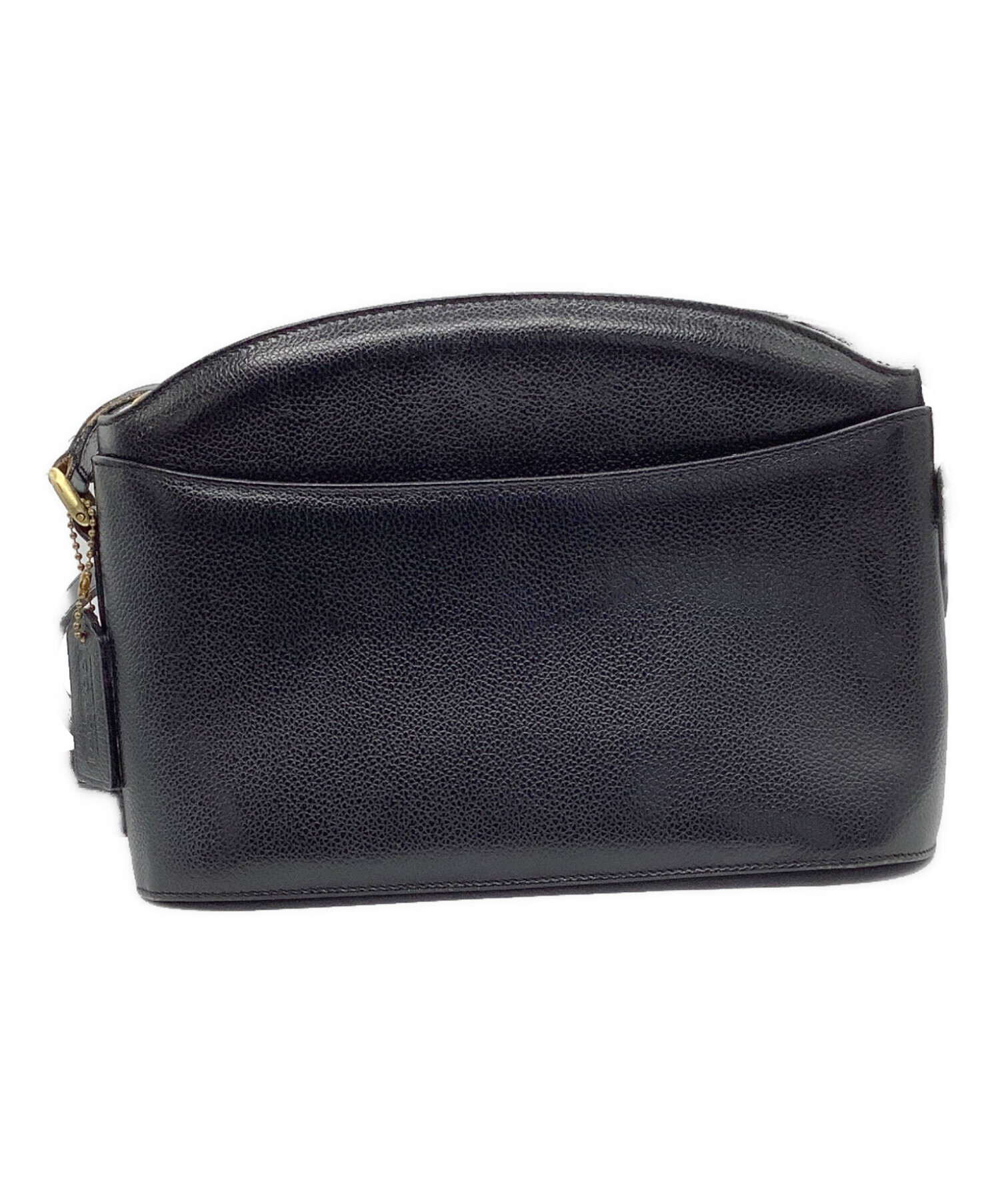 未使用！COACH ブラック ショルダーバッグ 中古・古着通販】COACH (コーチ) ショルダーバッグ ブラック｜ブランド