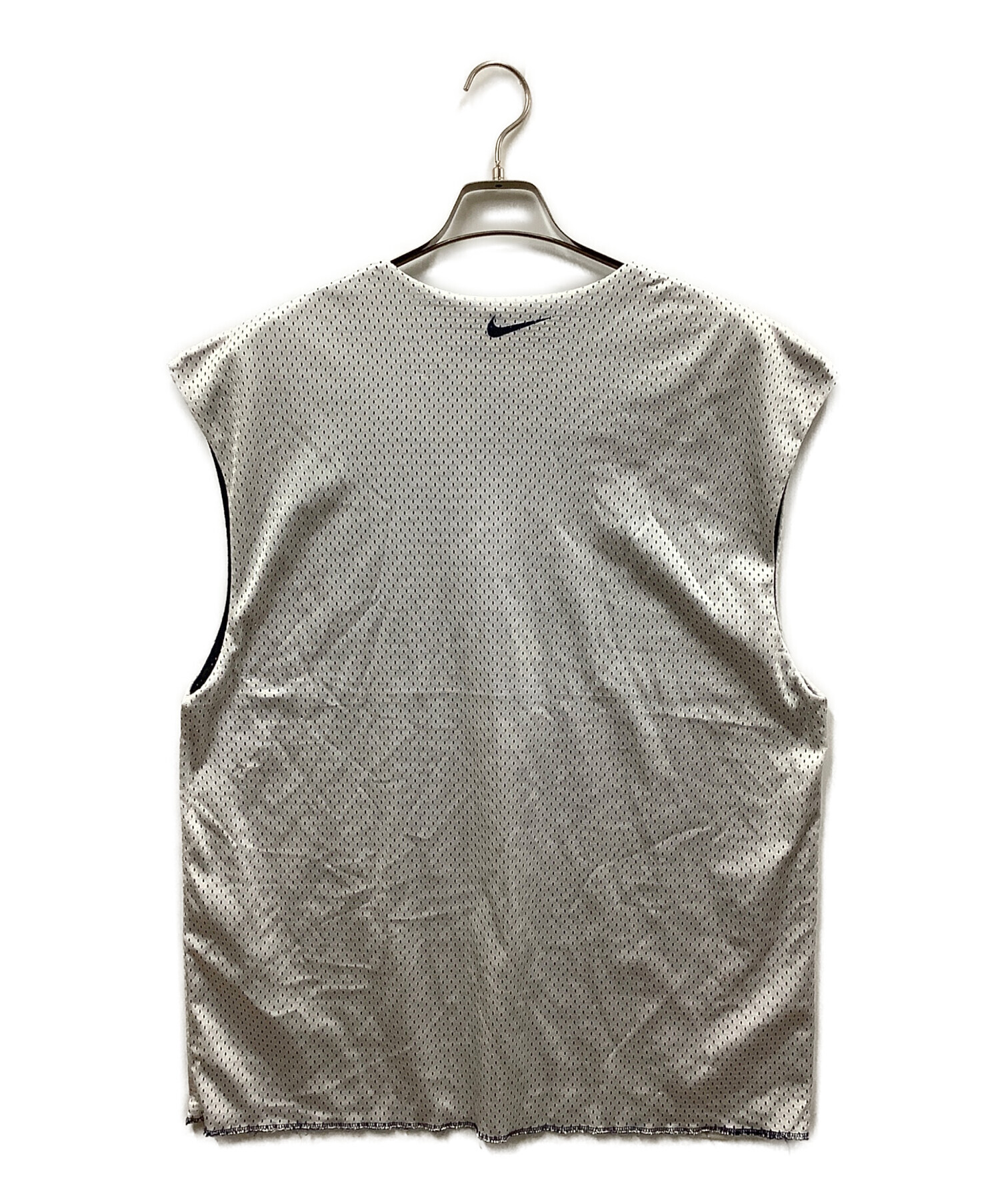 中古・古着通販】NIKE (ナイキ) ゲームシャツ ホワイト×ネイビー 