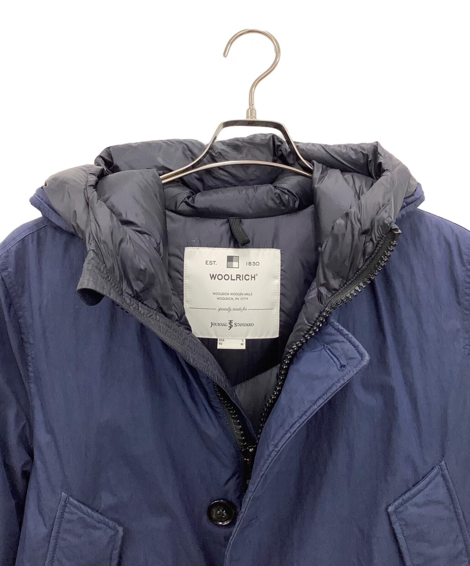 WOOLRICH ネイビー ダウンジャケット Sサイズ 中古・古着通販】JOURNAL STANDARD (ジャーナルスタンダード) WOOLRICH