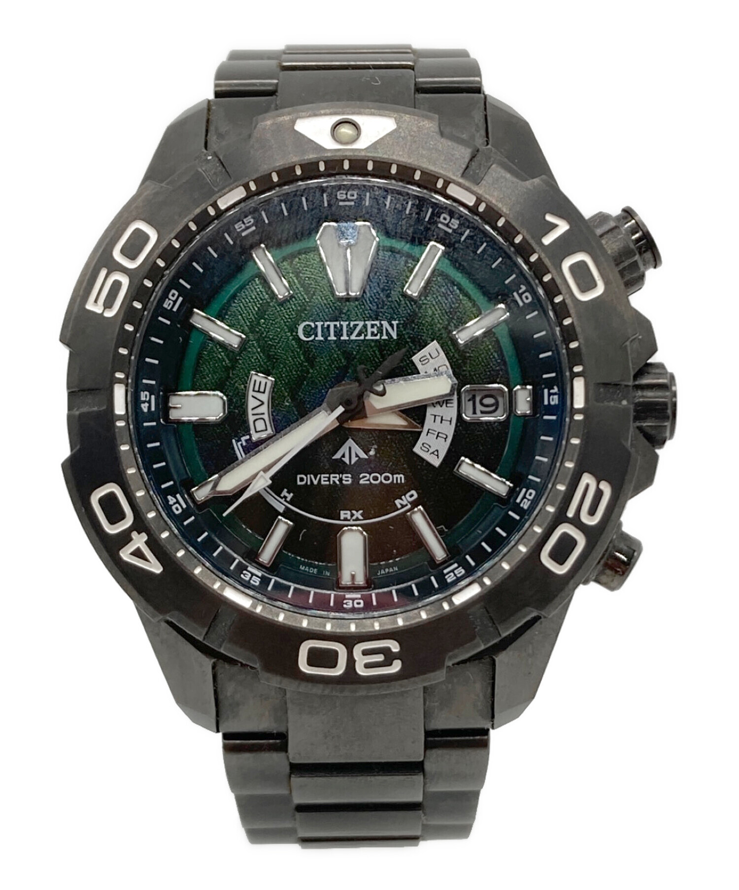 C24 CITIZEN アナログ時計 ブラック 中古・古着通販】CITIZEN (シチズン) 腕時計 ブラック｜ブランド・古着