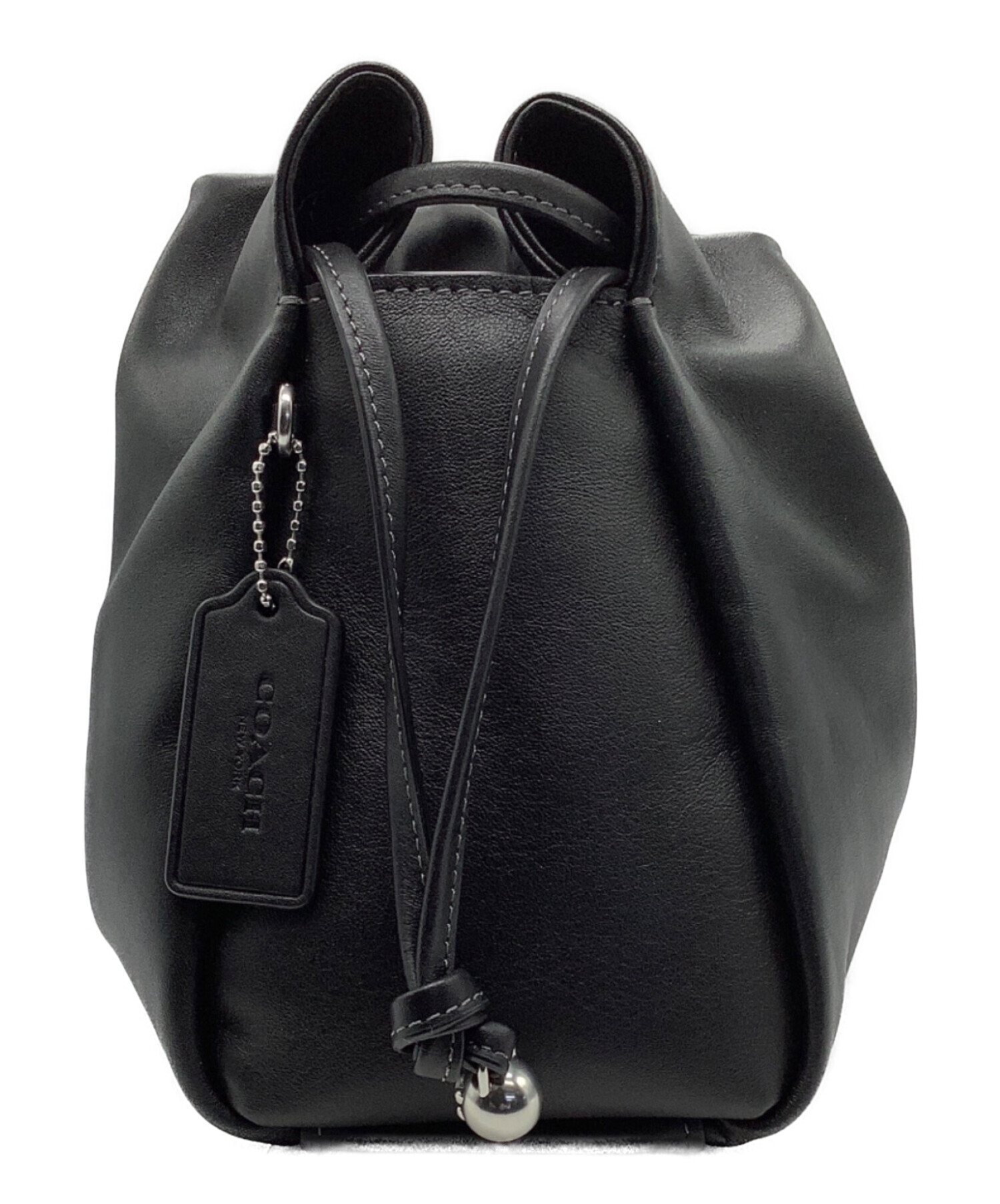 未使用　COACH ブラック ショルダーバッグ 中古・古着通販】COACH (コーチ) ショルダーバッグ ブラック｜ブランド