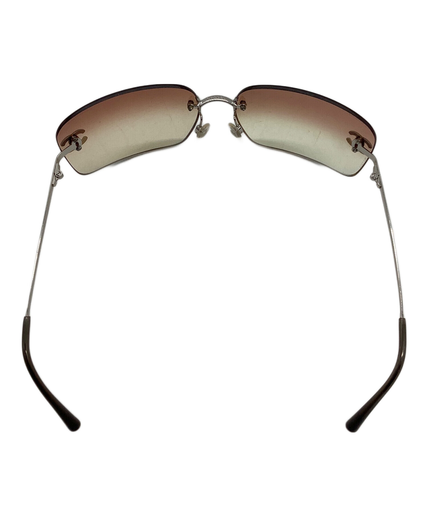 CHANEL シャネル サングラス - シルバーx茶 【古着】【中古】 中古