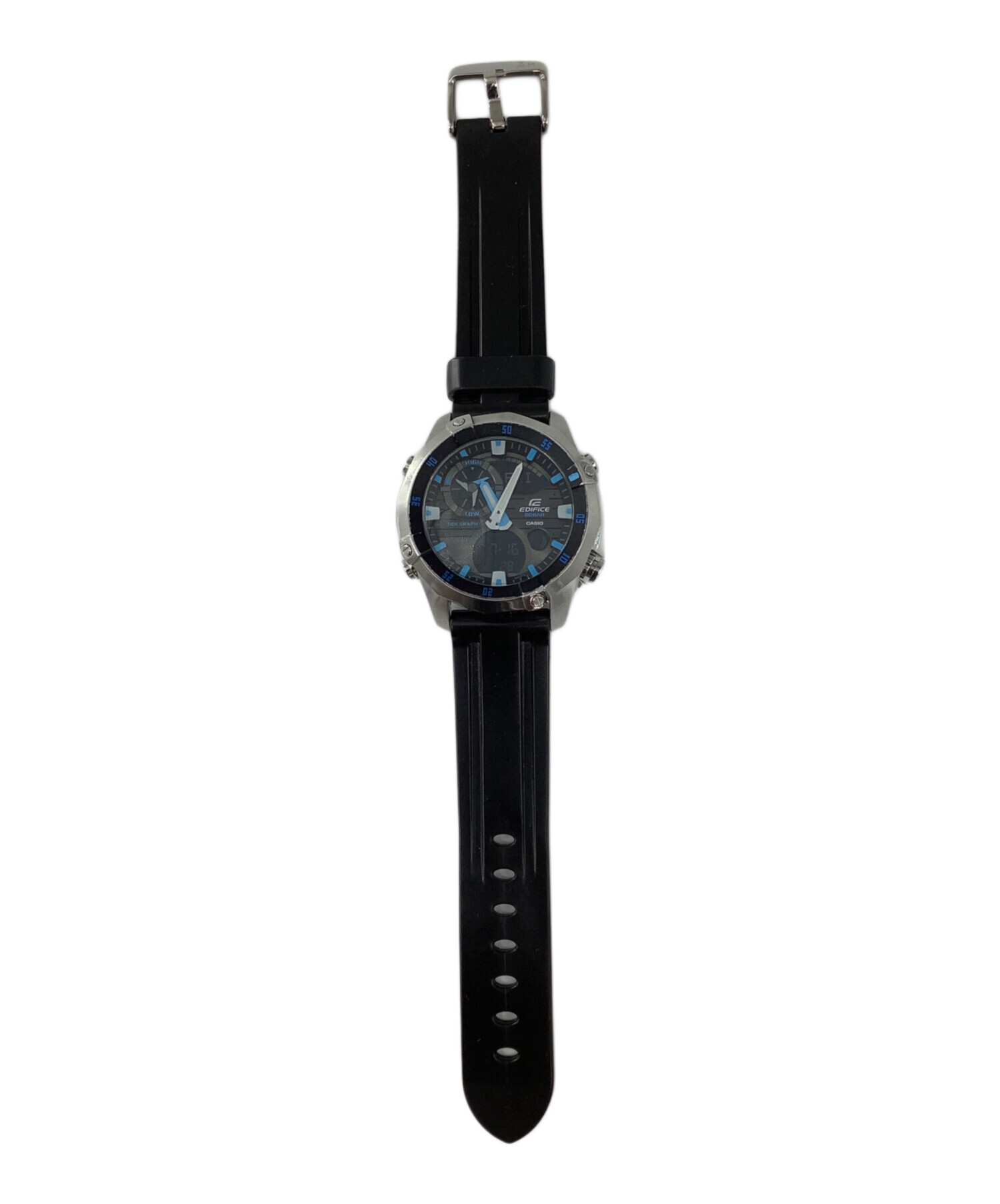 EDIFICE エディフィス ビジネス L 紺 【古着】【中古】【送料無料】 中古・古着通販】EDIFICE (エディフィス) CASIO (カシオ) 腕時計