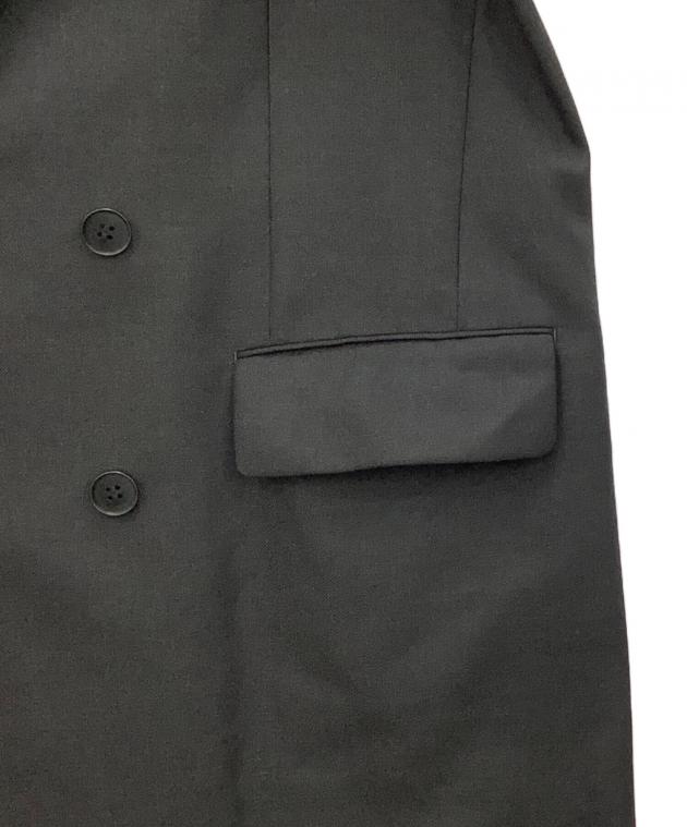 中古・古着通販】LIDnM (リドム) DOUBLE BREASTED CHESTER ブラック