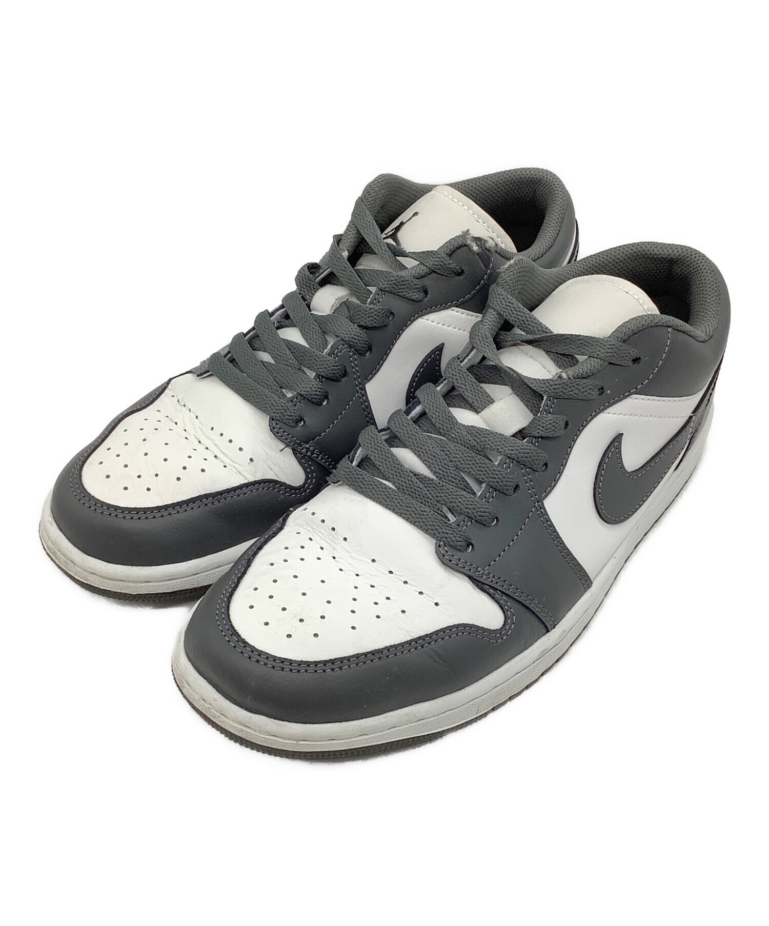 中古・古着通販】NIKE (ナイキ) ローカットスニーカー グレー×ホワイト