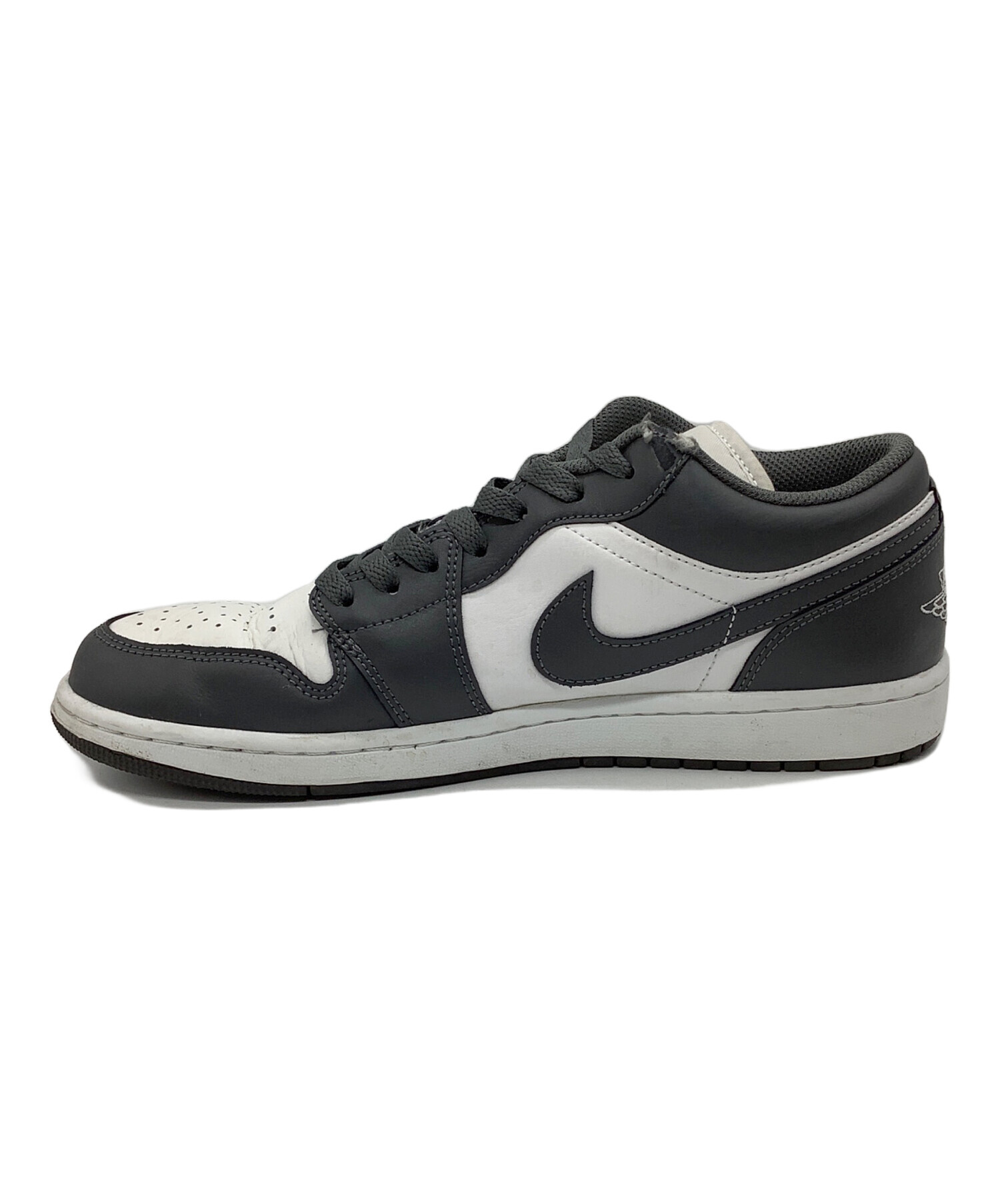 中古・古着通販】NIKE (ナイキ) ローカットスニーカー グレー×ホワイト