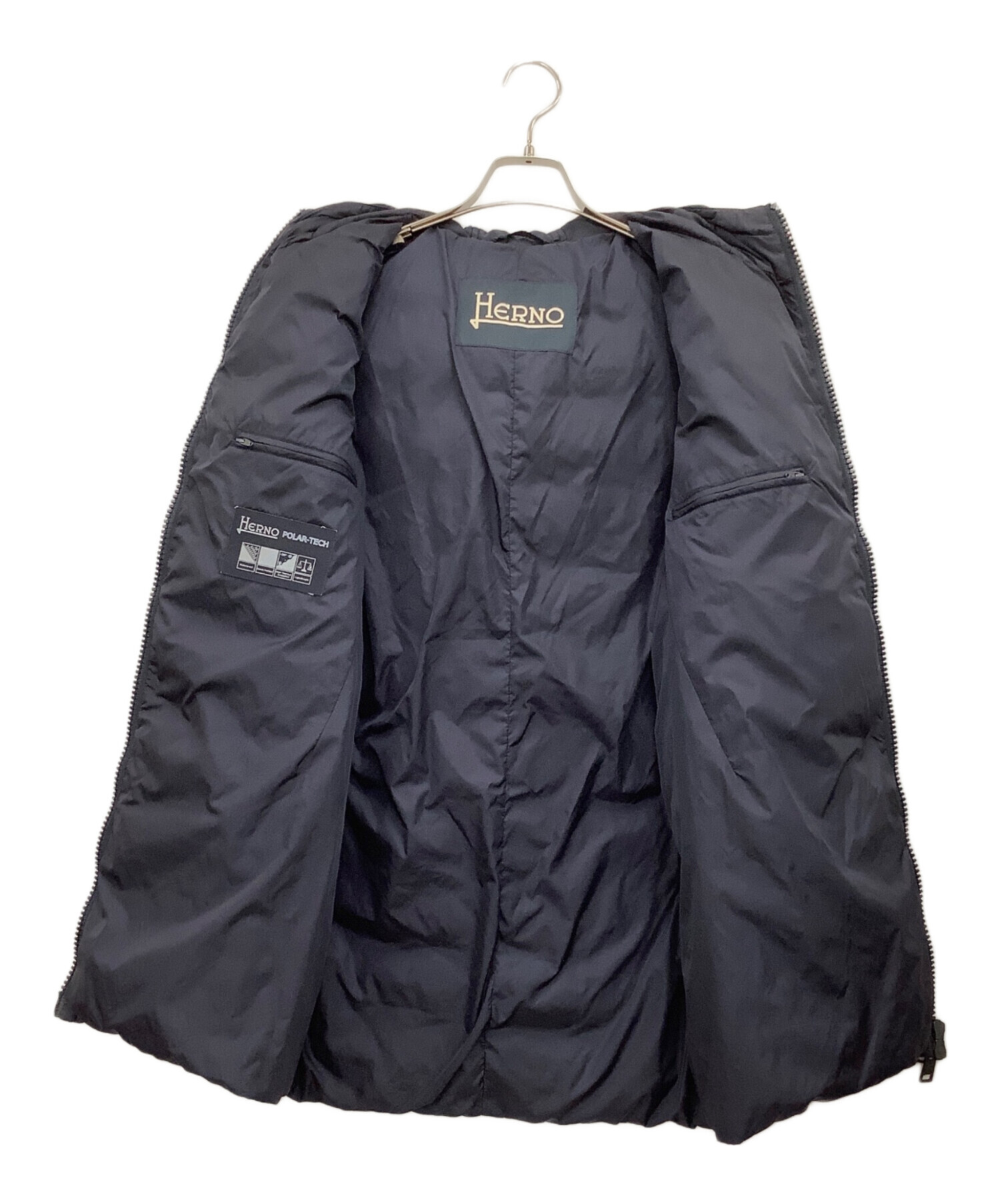 中古・古着通販】HERNO (ヘルノ) ダウンジャケット ネイビー サイズ:48