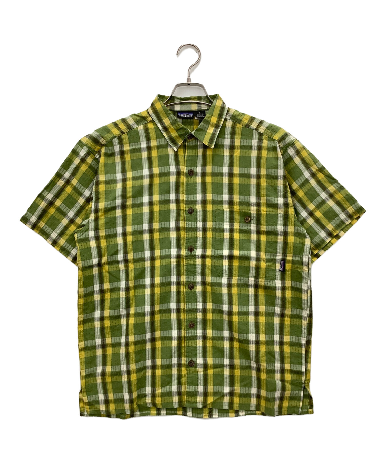 中古・古着通販】Patagonia (パタゴニア) 半袖シャツ グリーン サイズ