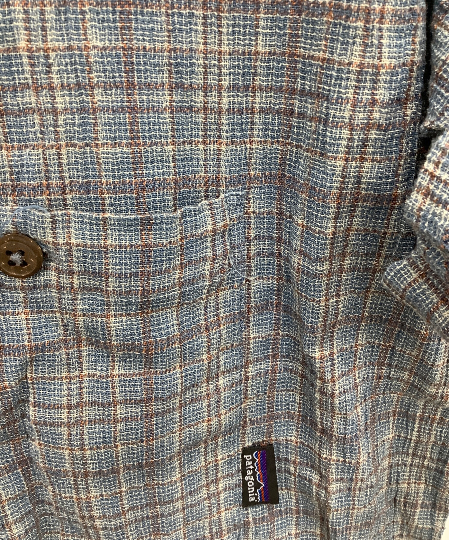 中古・古着通販】Patagonia (パタゴニア) 半袖シャツ ネイビー サイズ