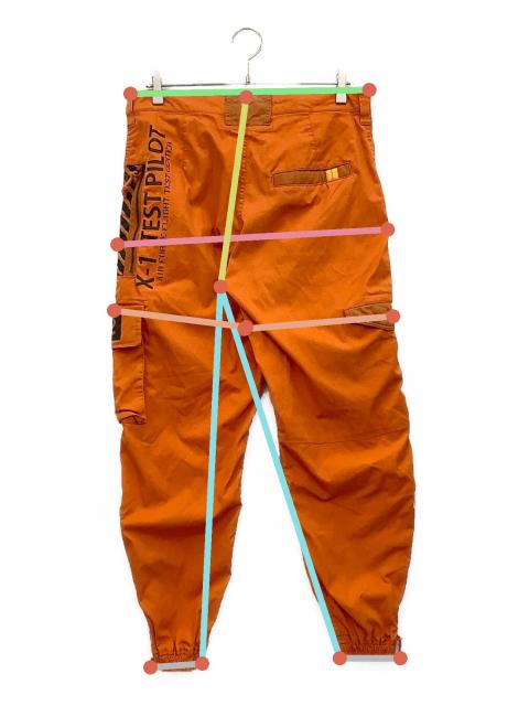 2XL AVIREX カーゴパンツ パッチワーク カーキ オレンジ 中古・古着通販】AVIREX (アヴィレックス) カーゴパンツ オレンジ