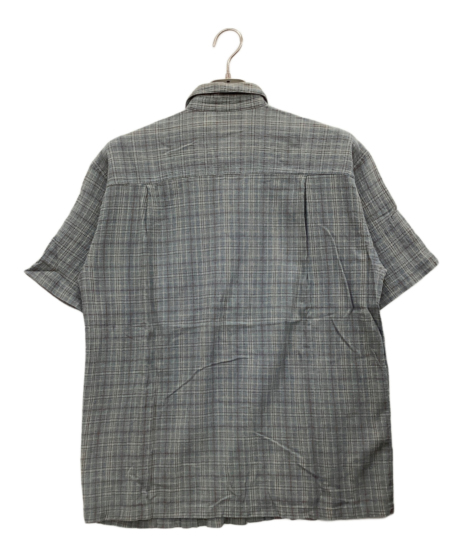 中古・古着通販】Patagonia (パタゴニア) 半袖シャツ ブルー×ブラウン