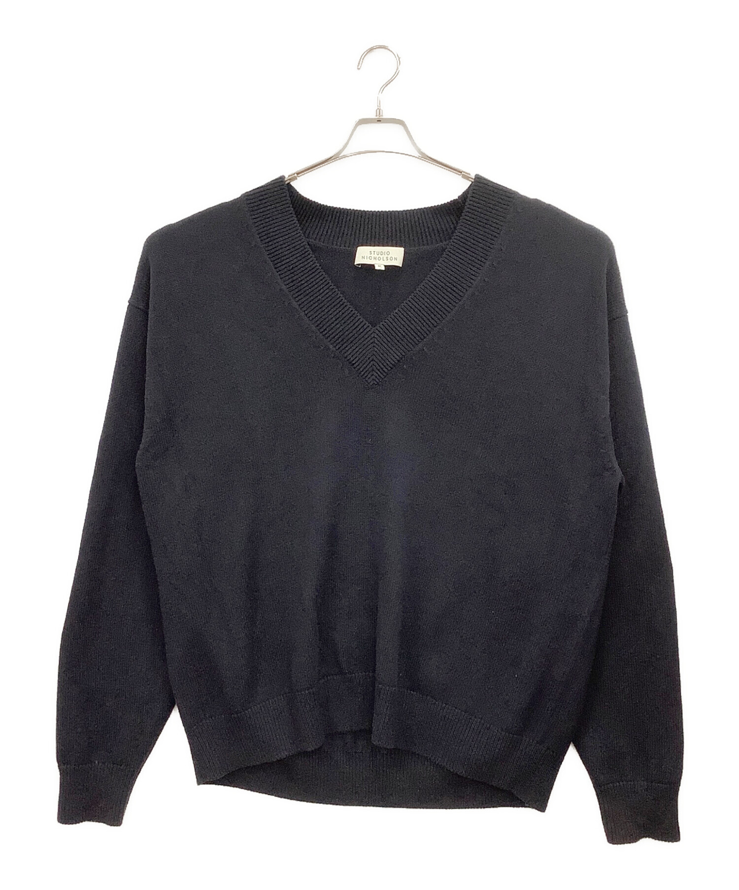 STUDIO NICHOLSON スタジオニコルソン ニット・セーター M 茶 【古着】【中古】【送料無料】 中古・古着通販】STUDIO NICHOLSON (スタジオ ニコルソン) 厚手ニット