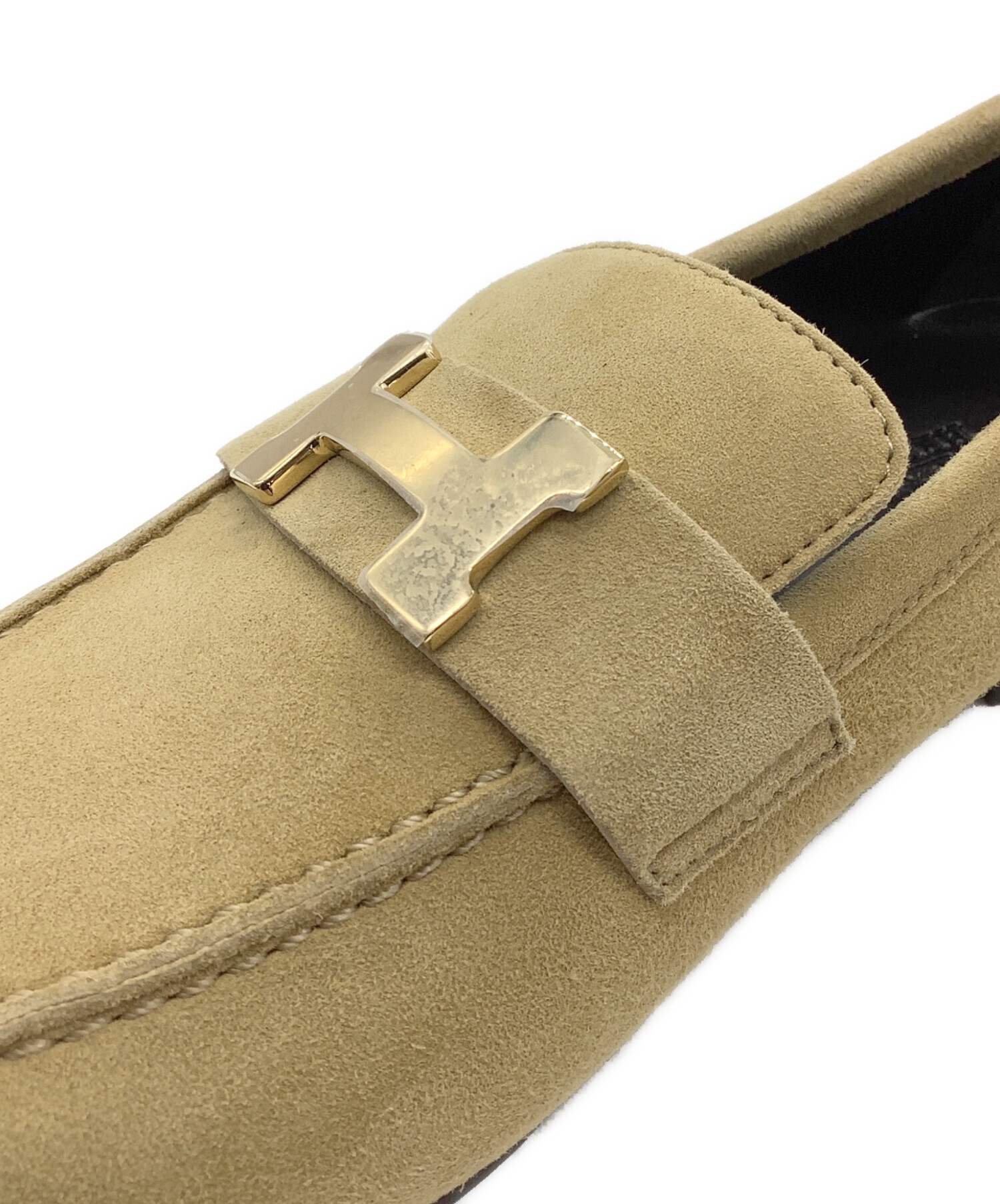 中古・古着通販】HERMES (エルメス) モカシンシューズ ベージュ サイズ