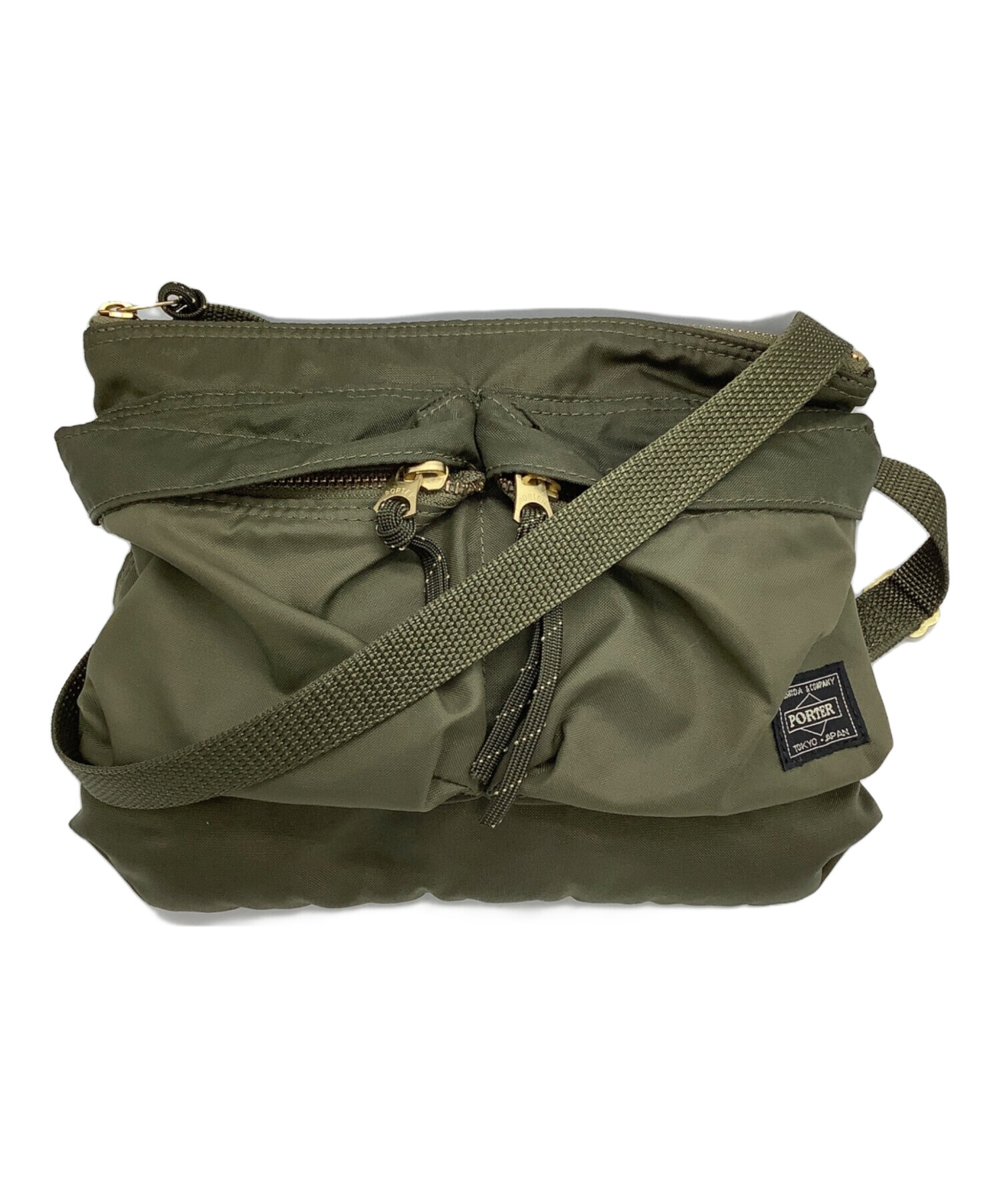 中古・古着通販】PORTER (ポーター) ショルダーバッグ オリーブ 