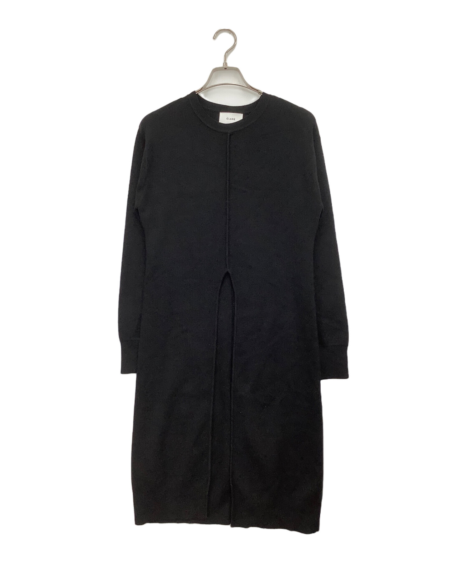 中古・古着通販】CLANE (クラネ) ニットワンピース ブラック サイズ:1 