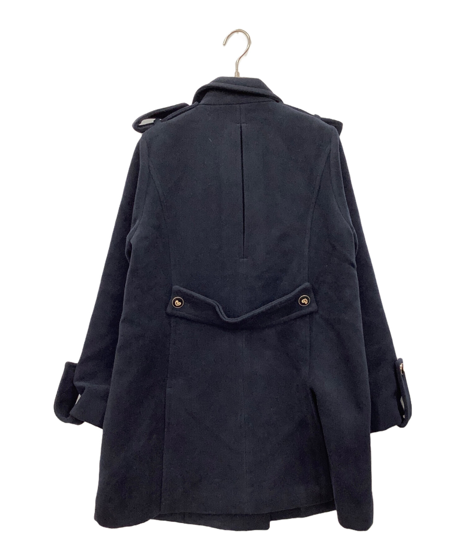 中古・古着通販】Bibiy. (ビビィ) ダブルコート ネイビー サイズ:FREE