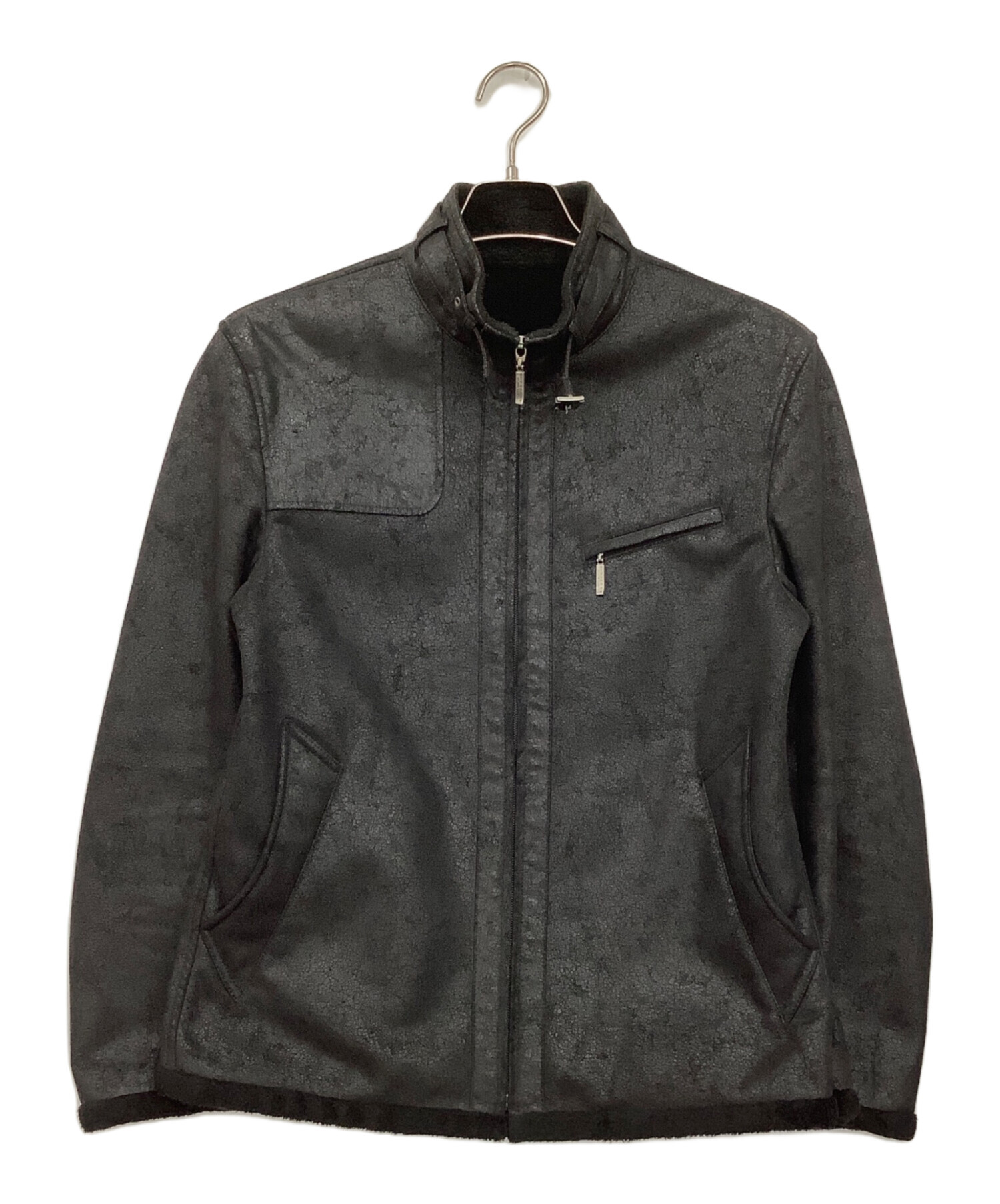 バーバリー　ブラックレーベル　フェイク　ムートン　ジャケット　コート　ボア 中古・古着通販】BURBERRY BLACK LABEL (バーバリーブラックレーベル