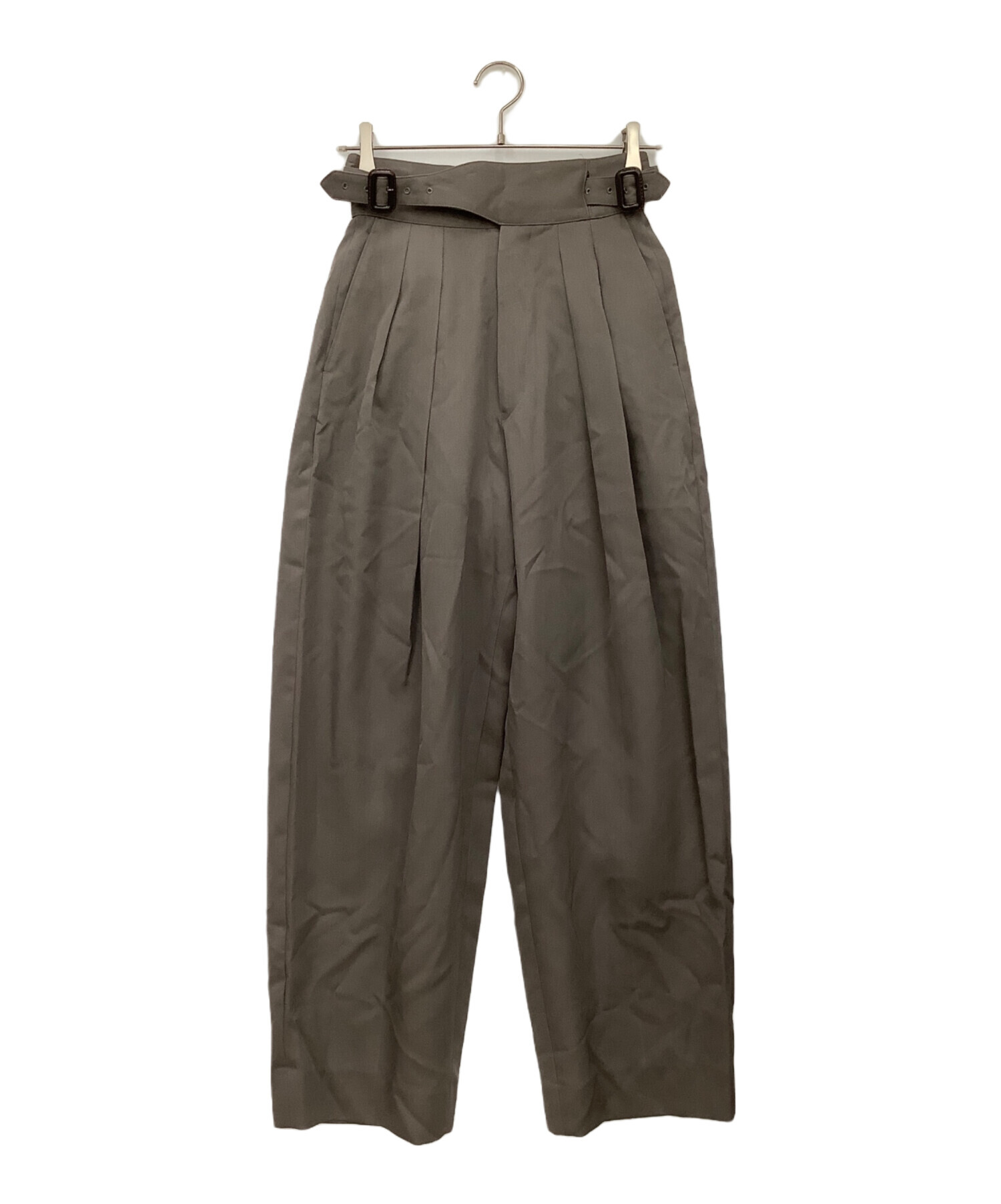 THE RERACS/ザ・リラクス　サイズ36 カラー　ブラウンカーキ 中古・古着通販】THE RERACS (ザ リラクス) ワイドパンツ ブラウン
