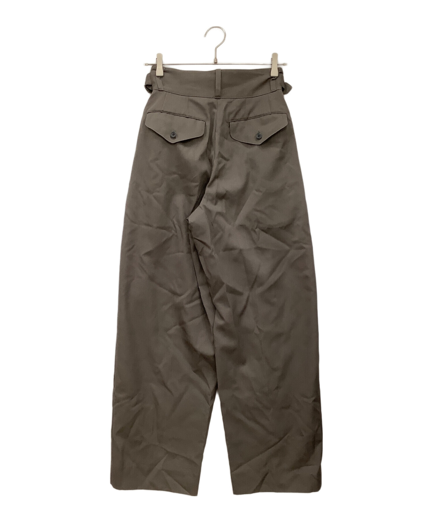THE RERACS/ザ・リラクス　サイズ36 カラー　ブラウンカーキ 中古・古着通販】THE RERACS (ザ リラクス) ワイドパンツ ブラウン