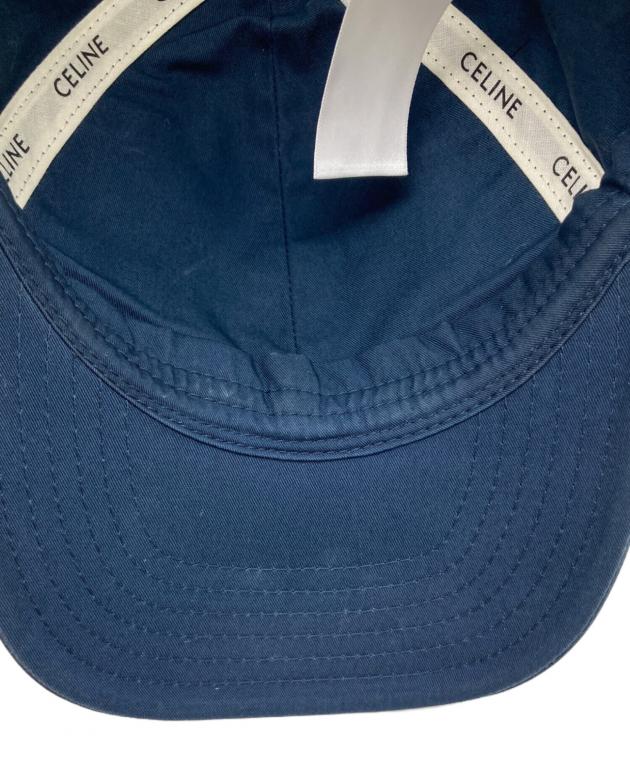 中古・古着通販】CELINE (セリーヌ) イニシャルキャップ ネイビー